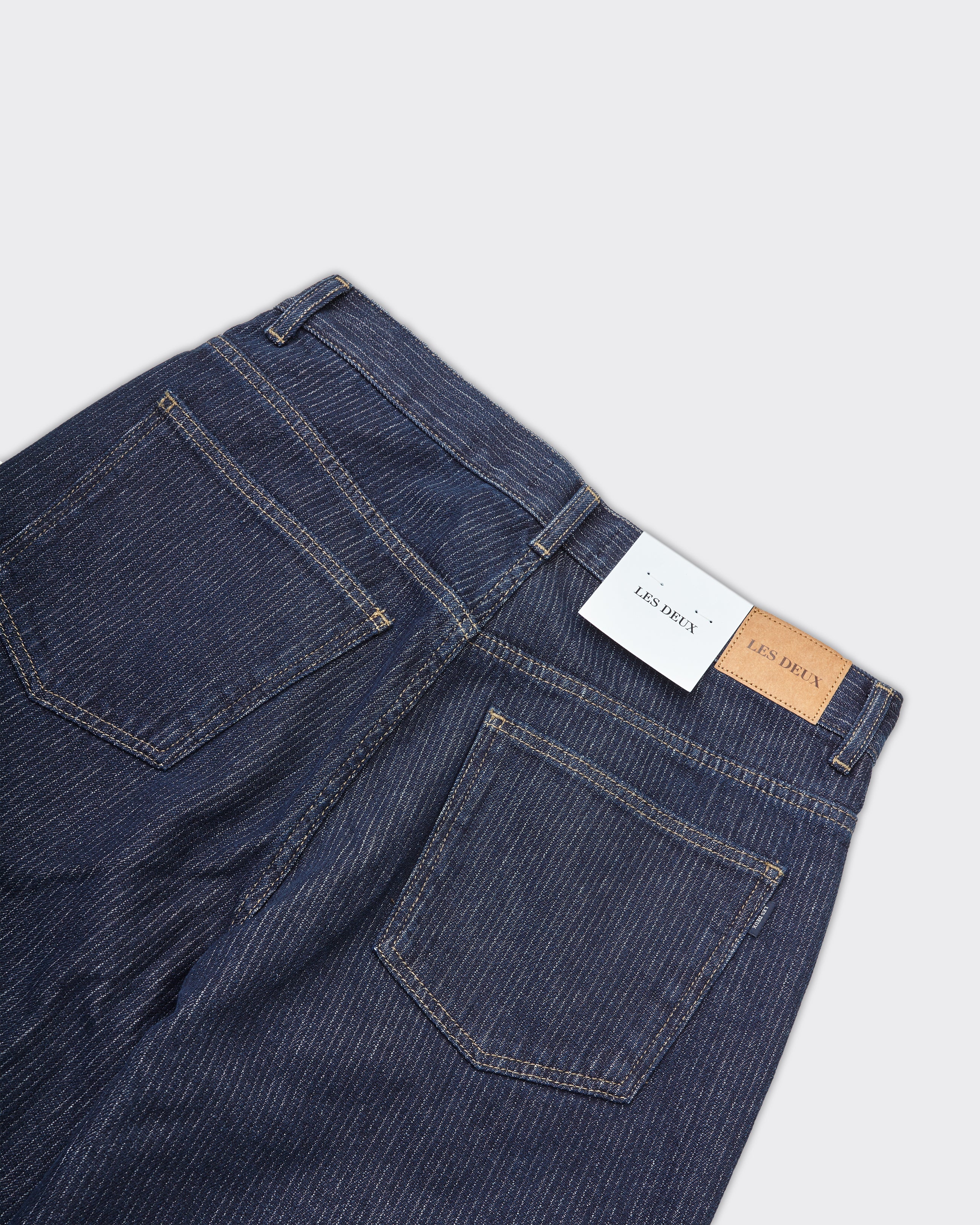 Roi Stripe Denim Dark Navy Jeans