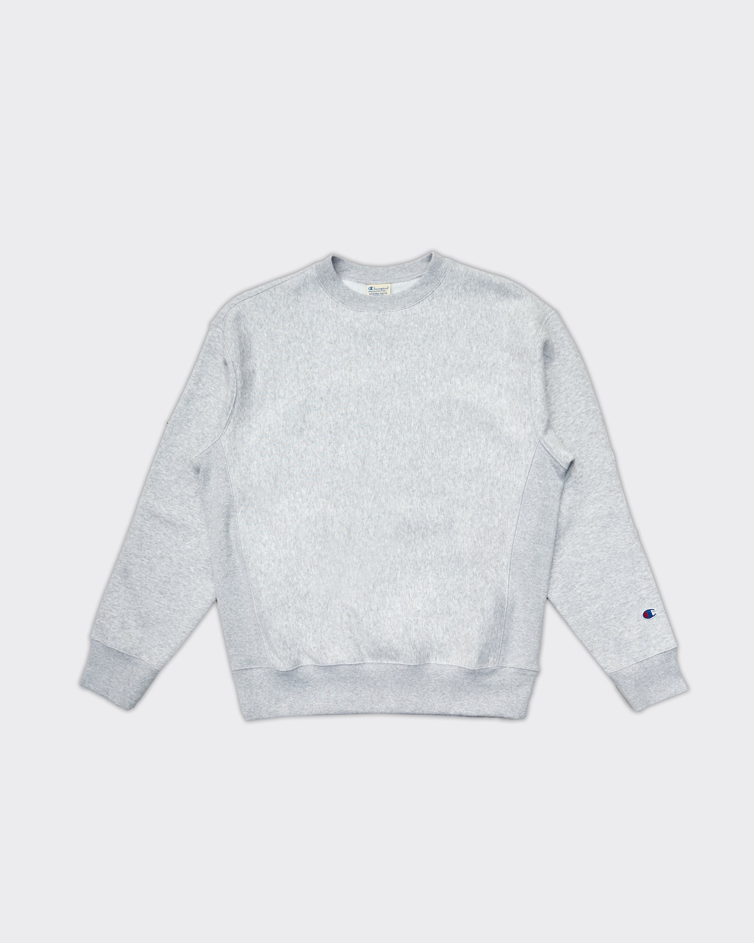 Reverse Weave Crew Neck Sweatshirt Grey