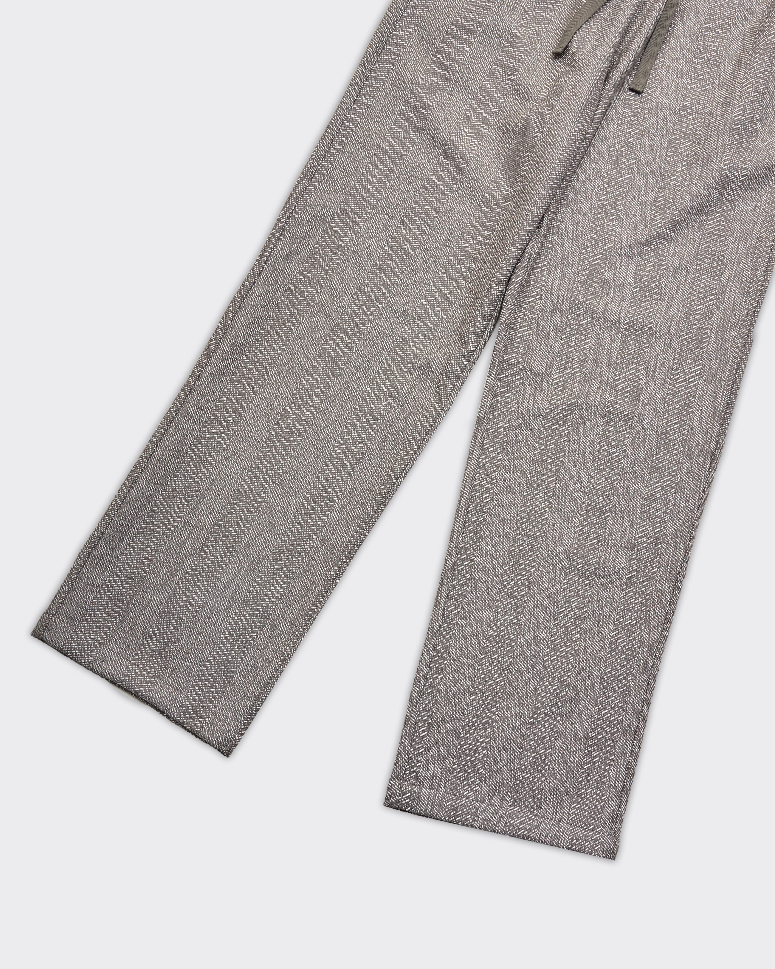 Houston Herringbone Light Grey/Light Desert Sand Trousers