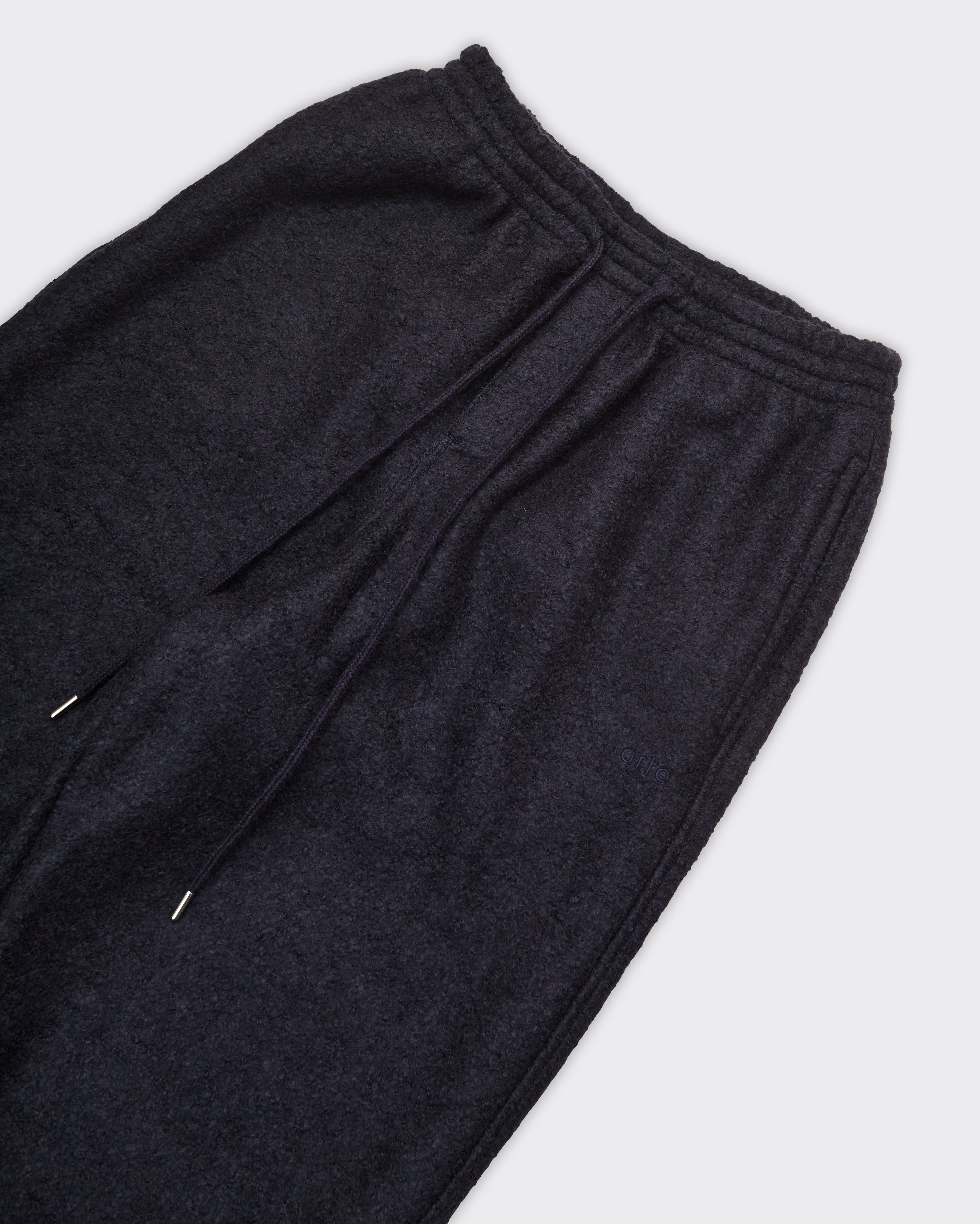 Boiled Wool Pants Navy