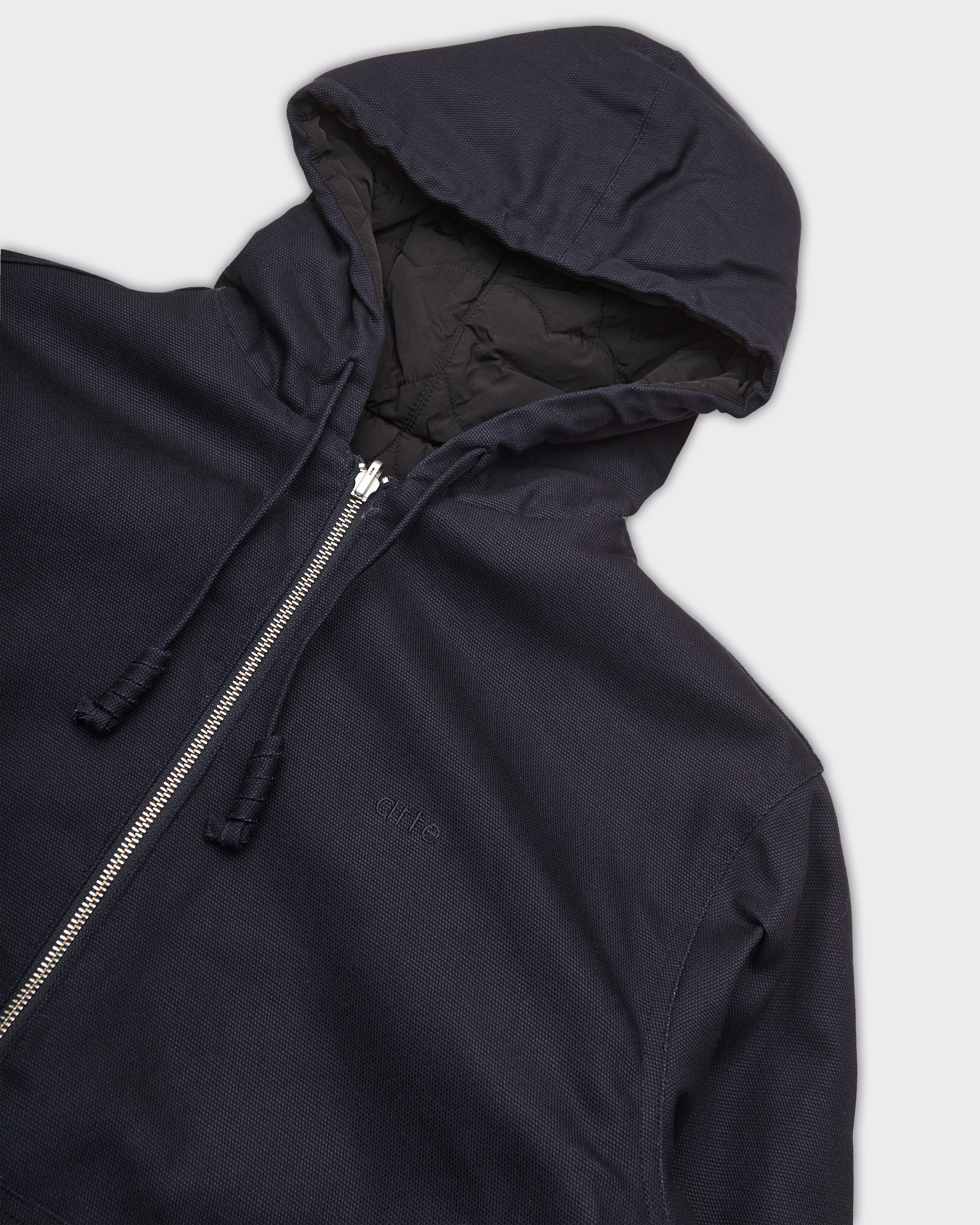 Navy Hooded Reversible Jacket