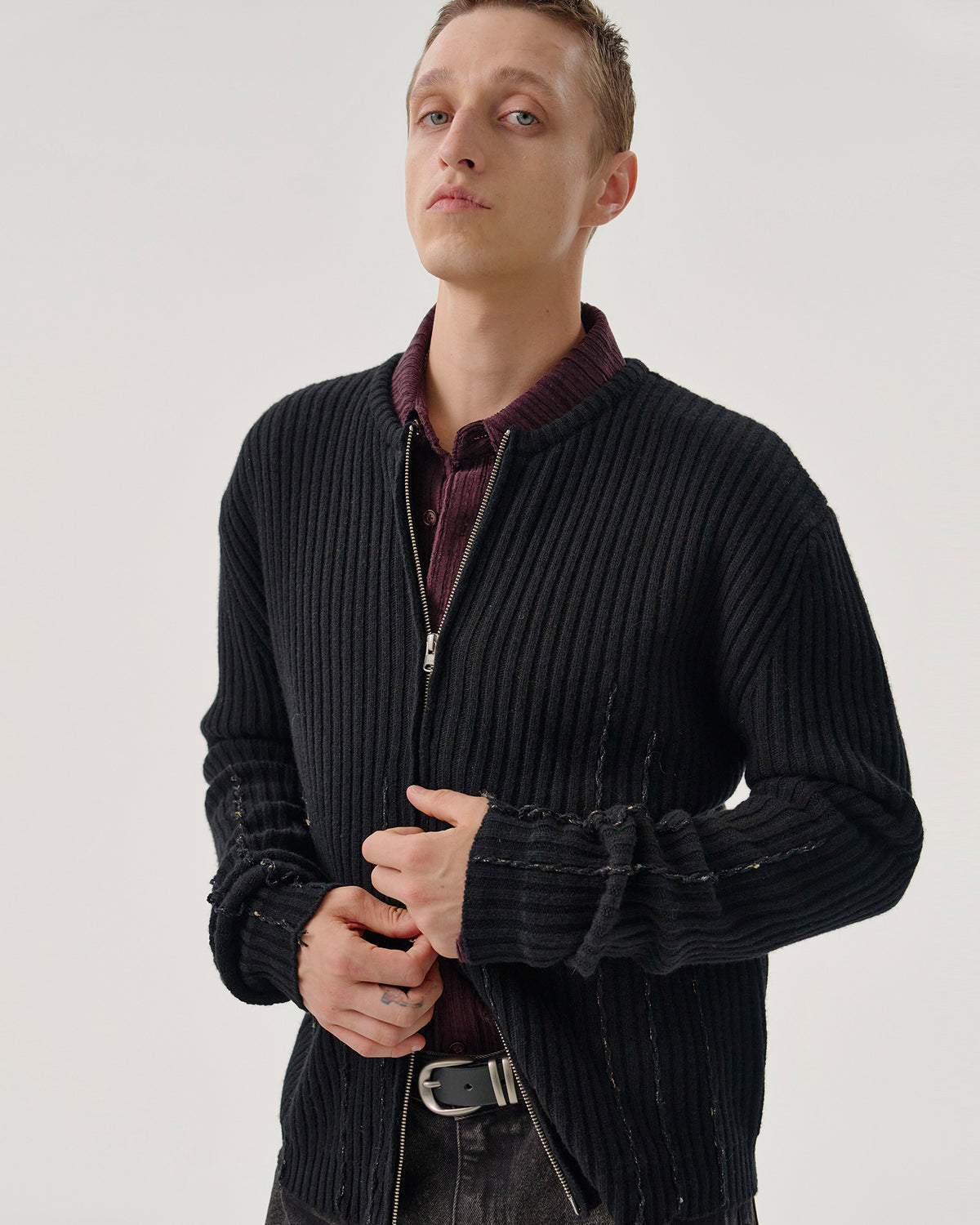 Cardigan Zip Otis Nero