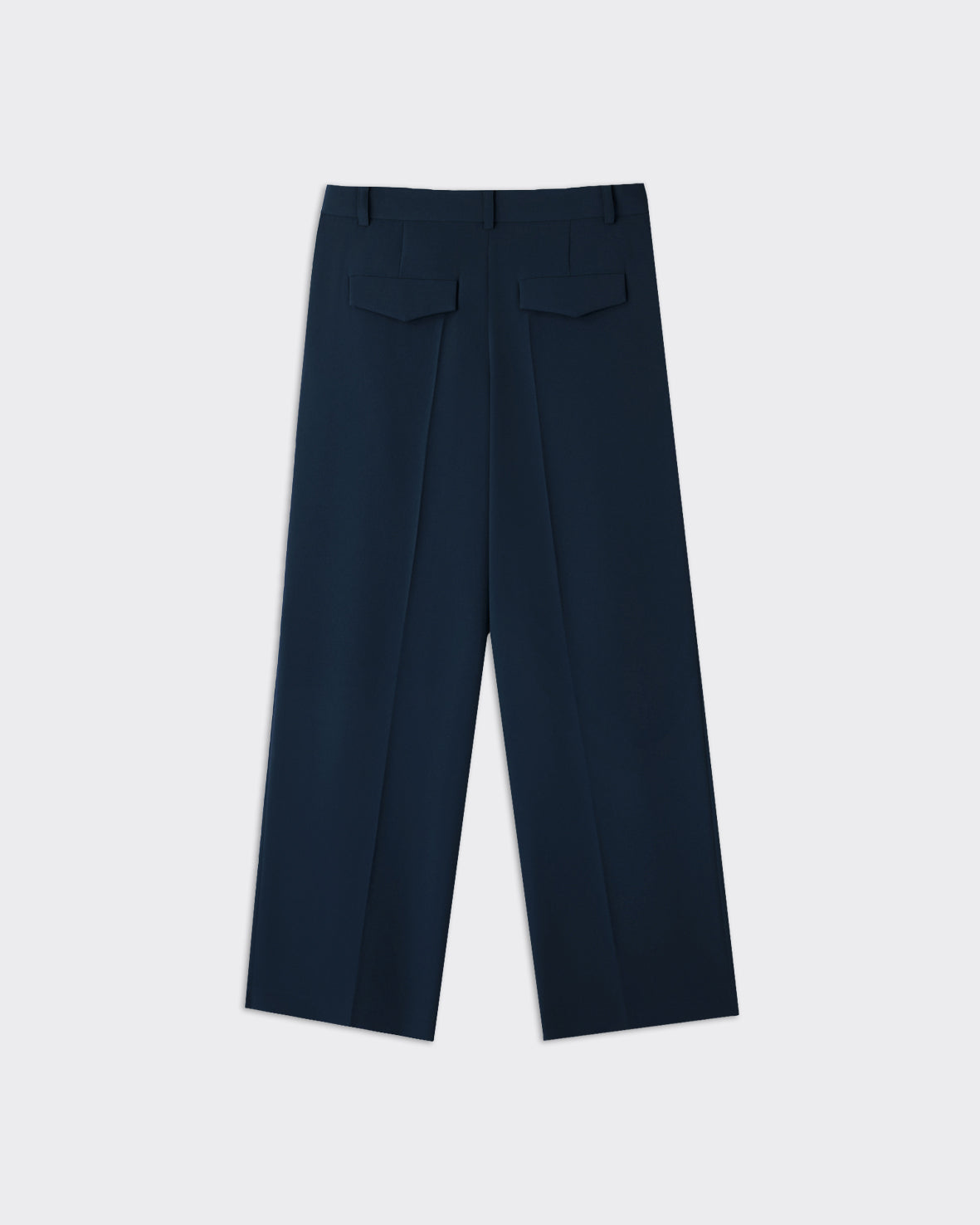 Pantalone Suit Fluid Tuck Dark Navy