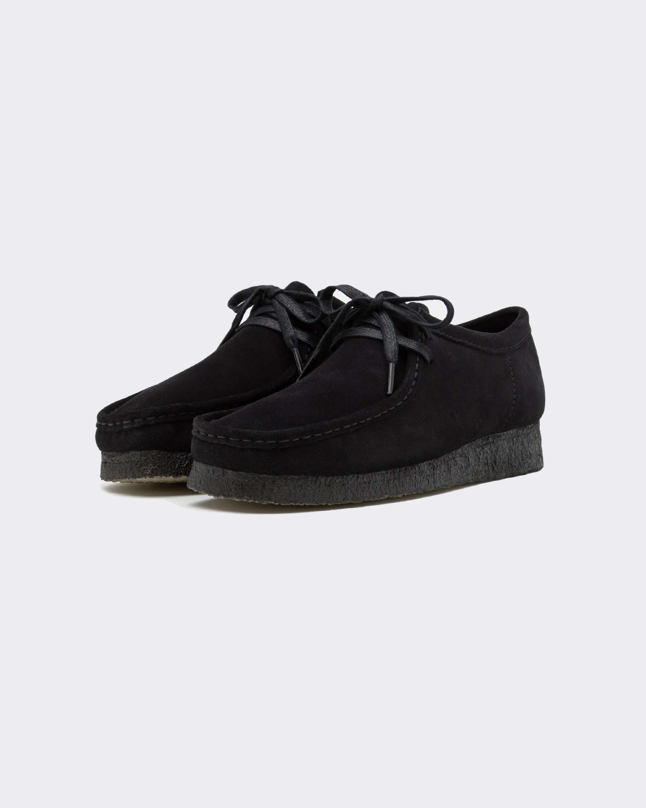Wallabee Sneakers Black Suede