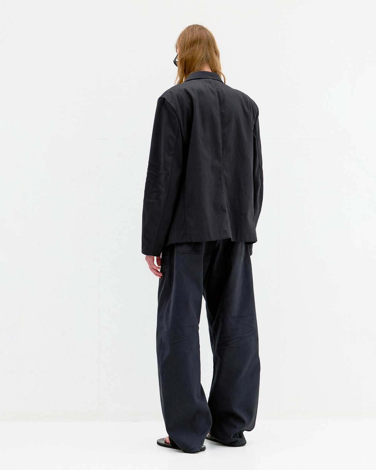 Pantaloni Deep Curved Jumbo Washed Nero