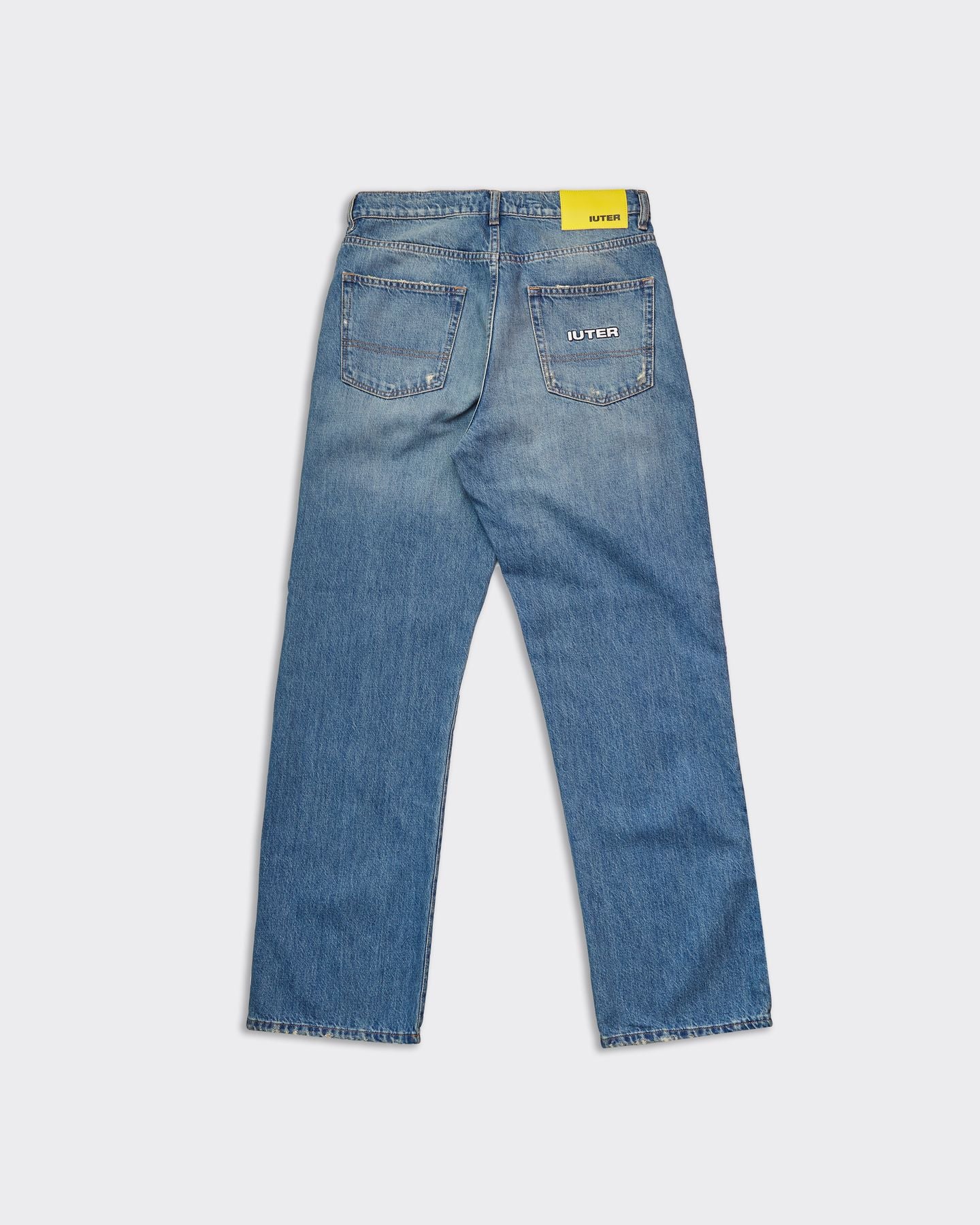 Loose Denim Medium Blue Jeans