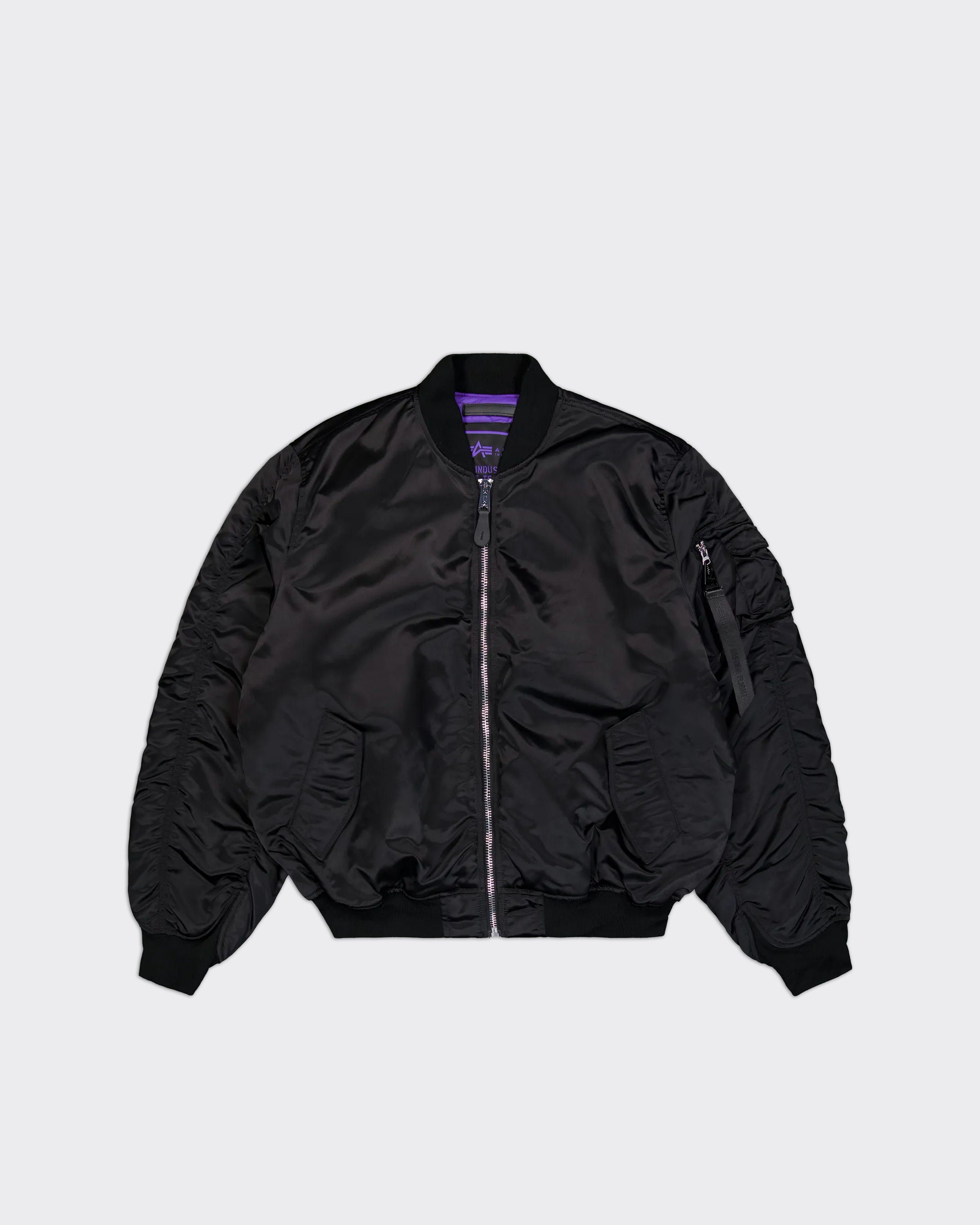Bomber MA-1 Ultra Violet Line Nero