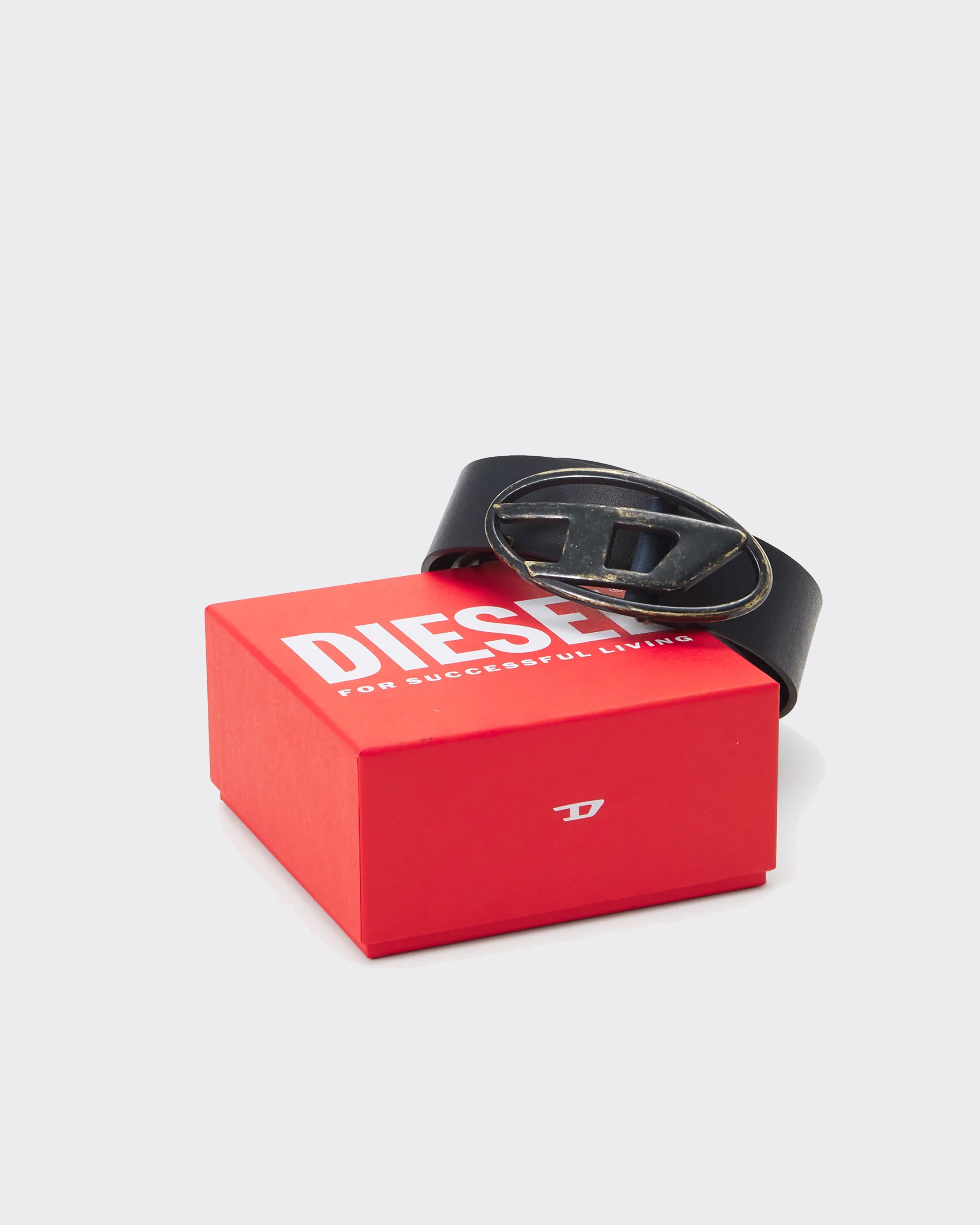 Belt Oval D Logo B-1DR Black