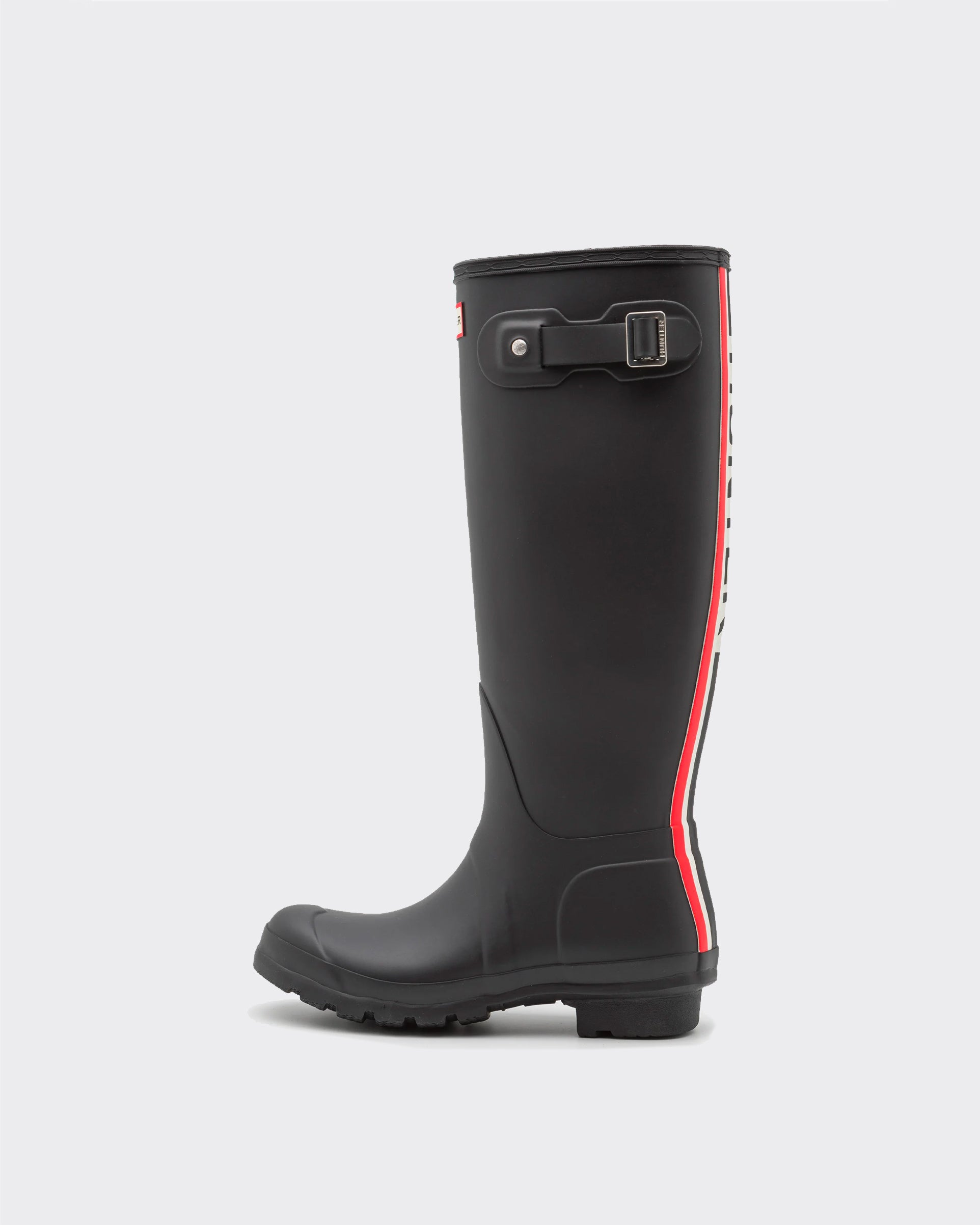 Tall Boots Womens Tri-Colour Logo Backstrap Nero