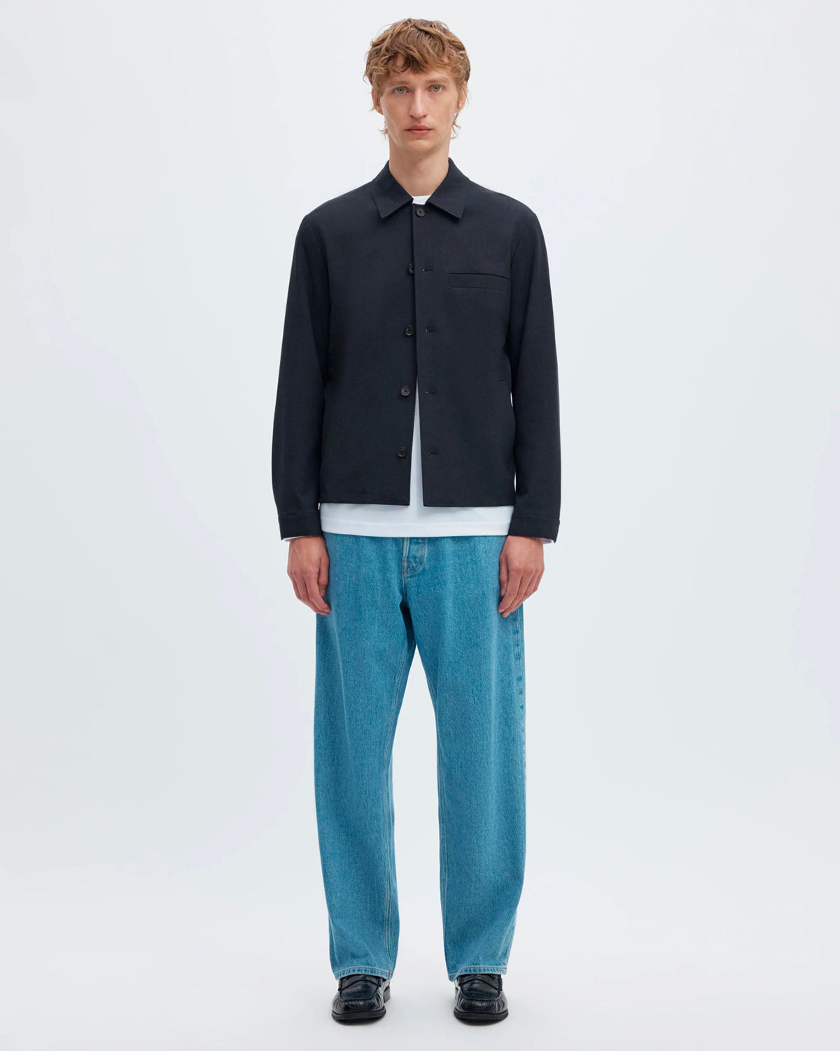 Giacca Overshirt Robert Dark Sapphire