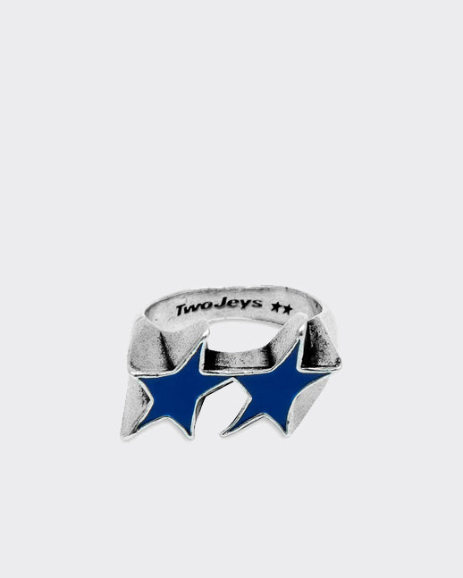 Icon Enameled Single Ring Silver