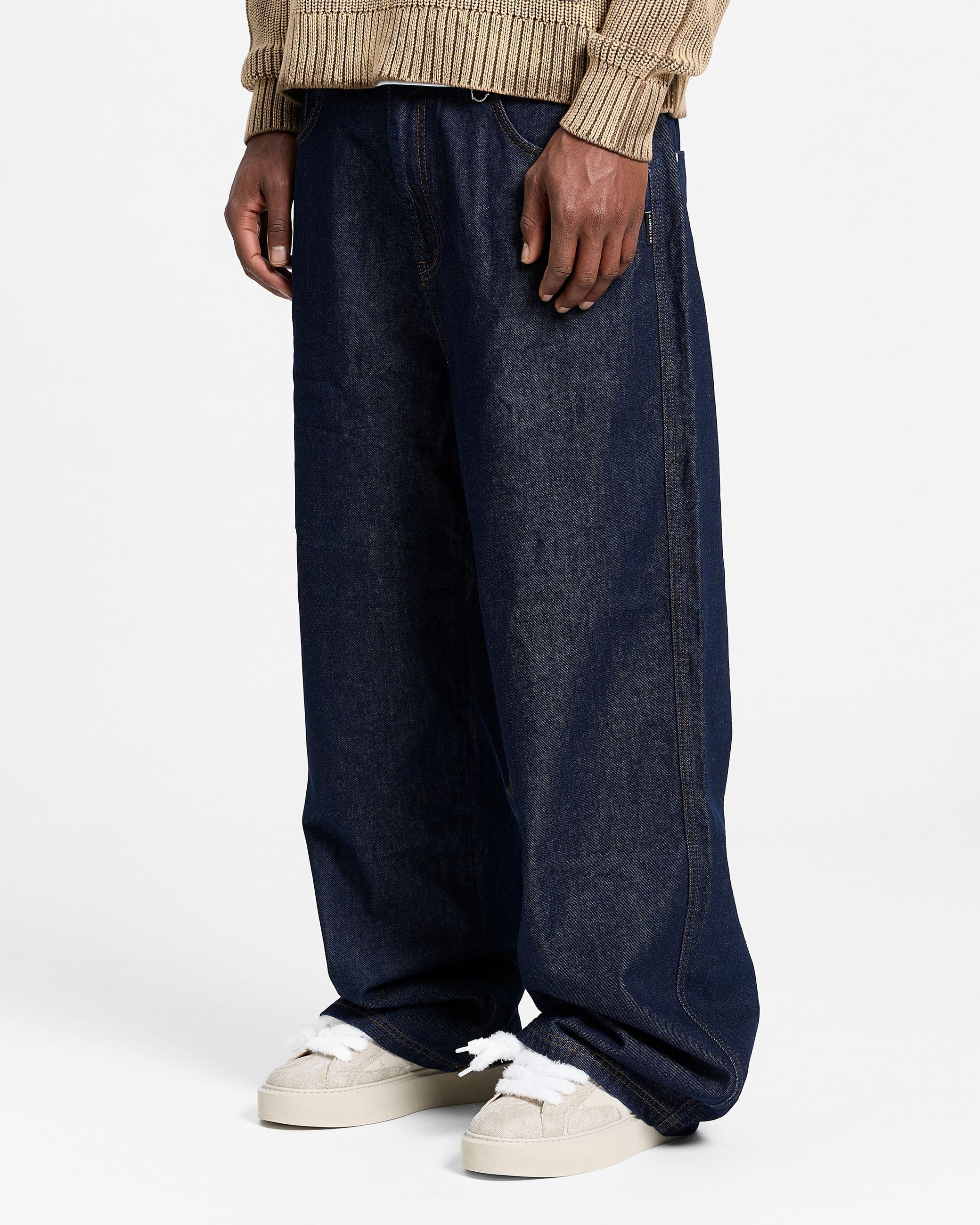 Jeans Essential Baggy Denim Raw Indigo