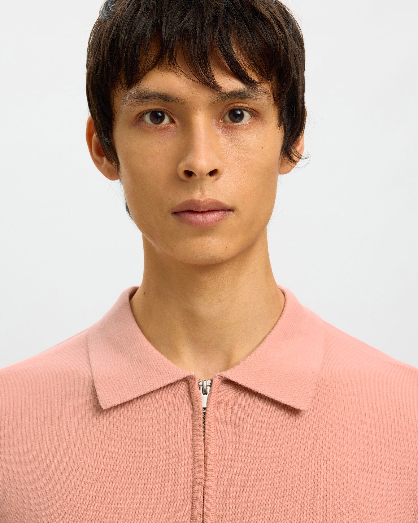 Polo Tray SS Half Zip Rose Dawn