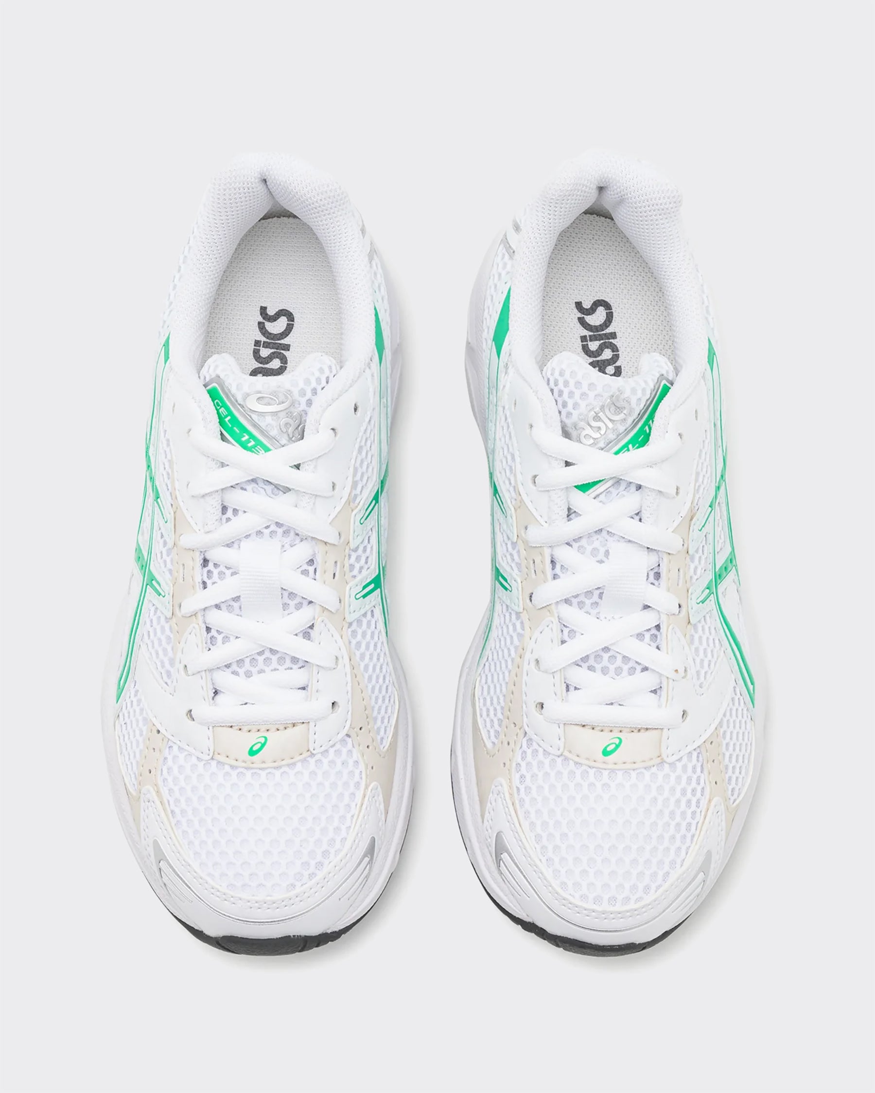 GEL 1130 WHITE/MALACHITE GREEN SNEAKERS