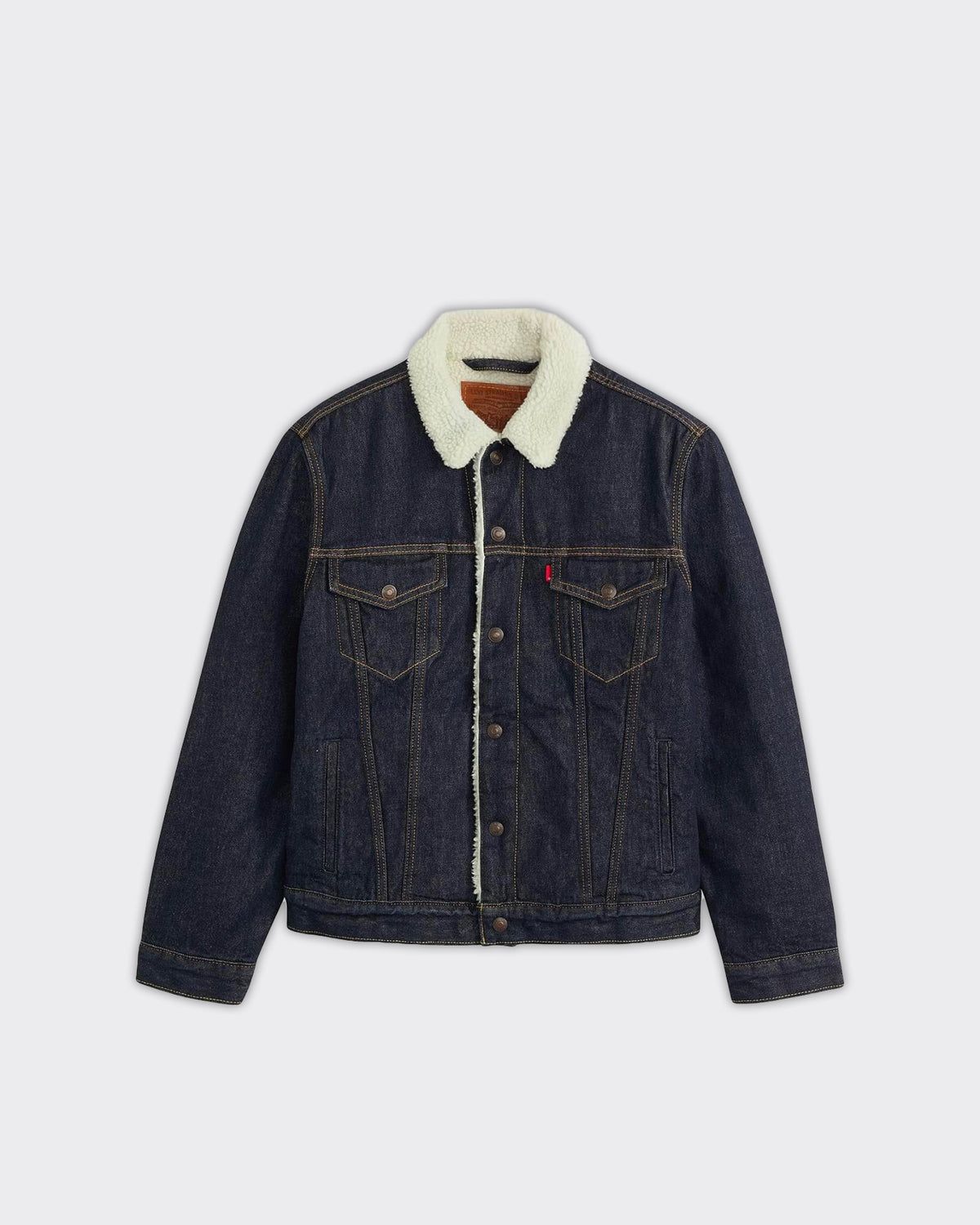 Giacca Sherpa Type 3 Trucker Give It Dark Indigo