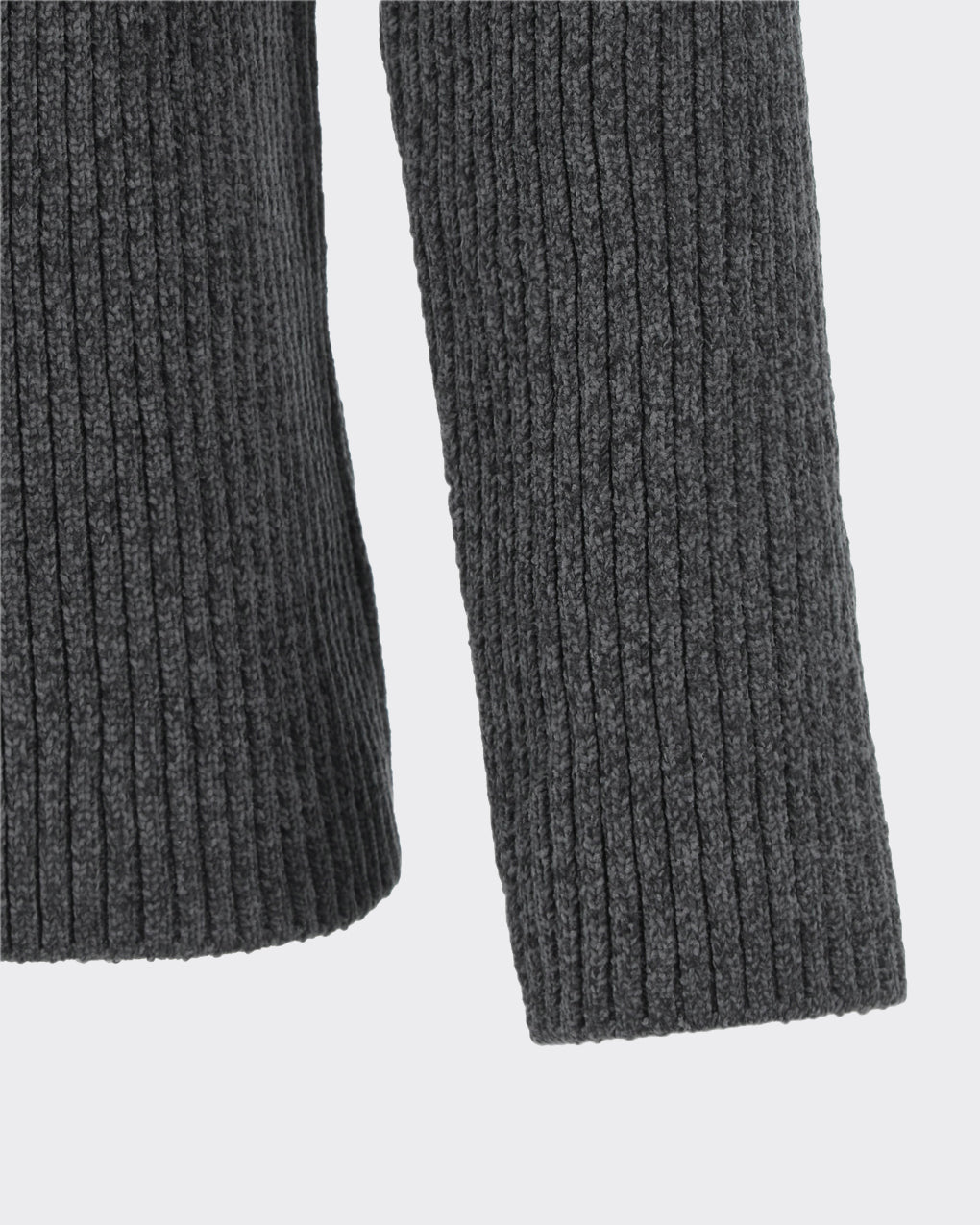 Maglione Ribbed Velvet Knit Charcoal