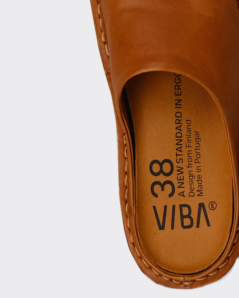 Ciabatta Roma Leather Cognac Brown