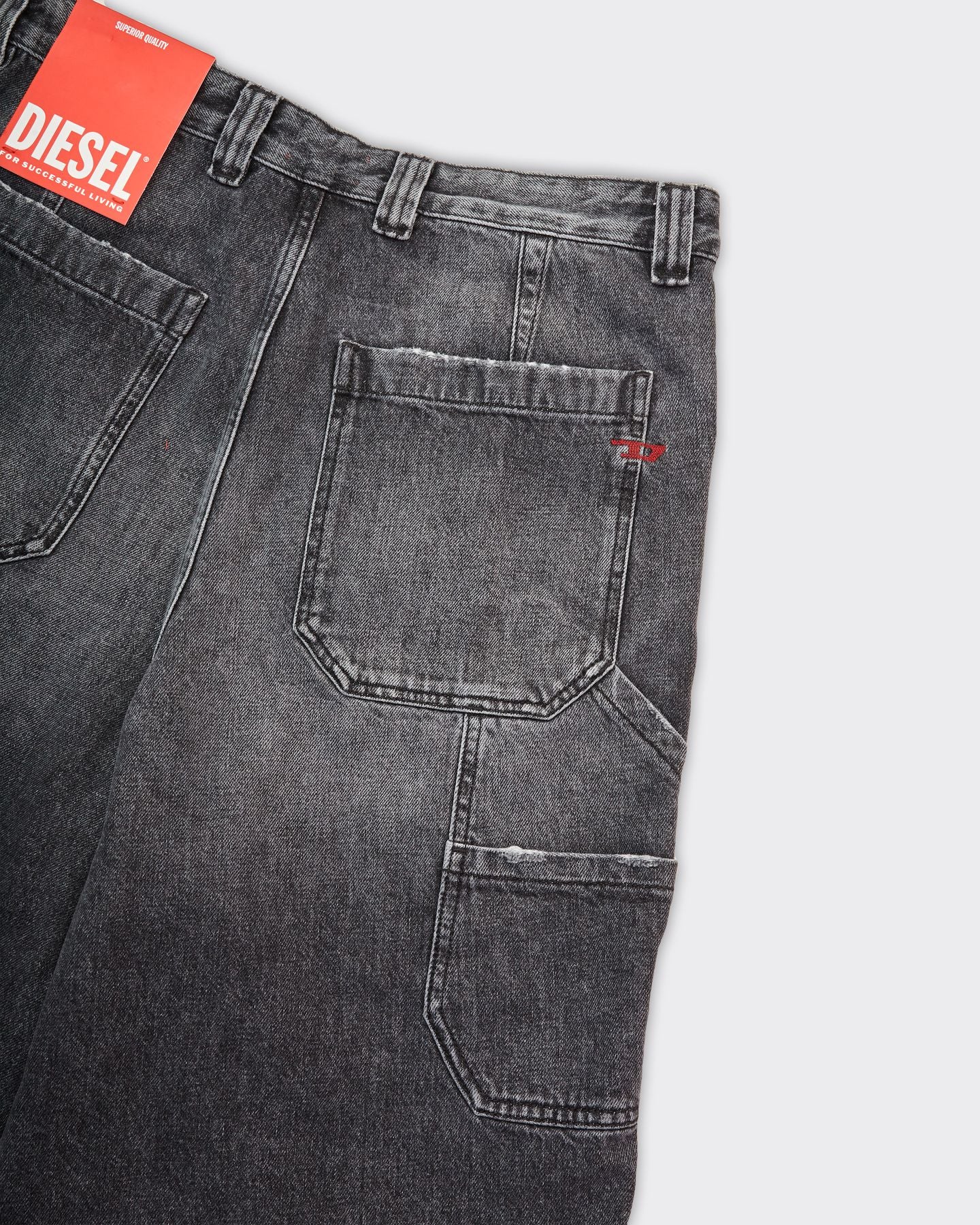 Short Denim D-Livery Nero