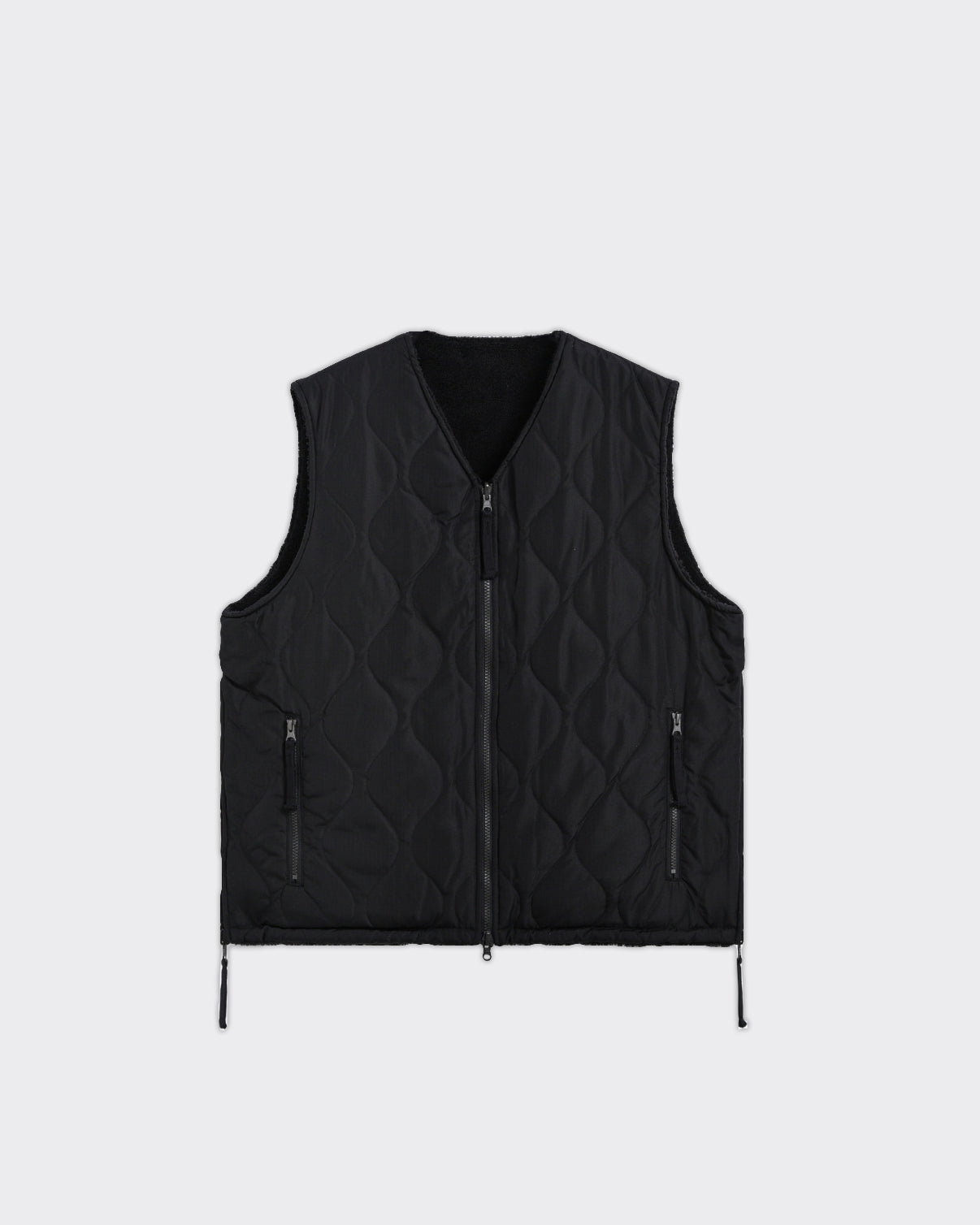 Vest V-Neck Military Reversible Nero