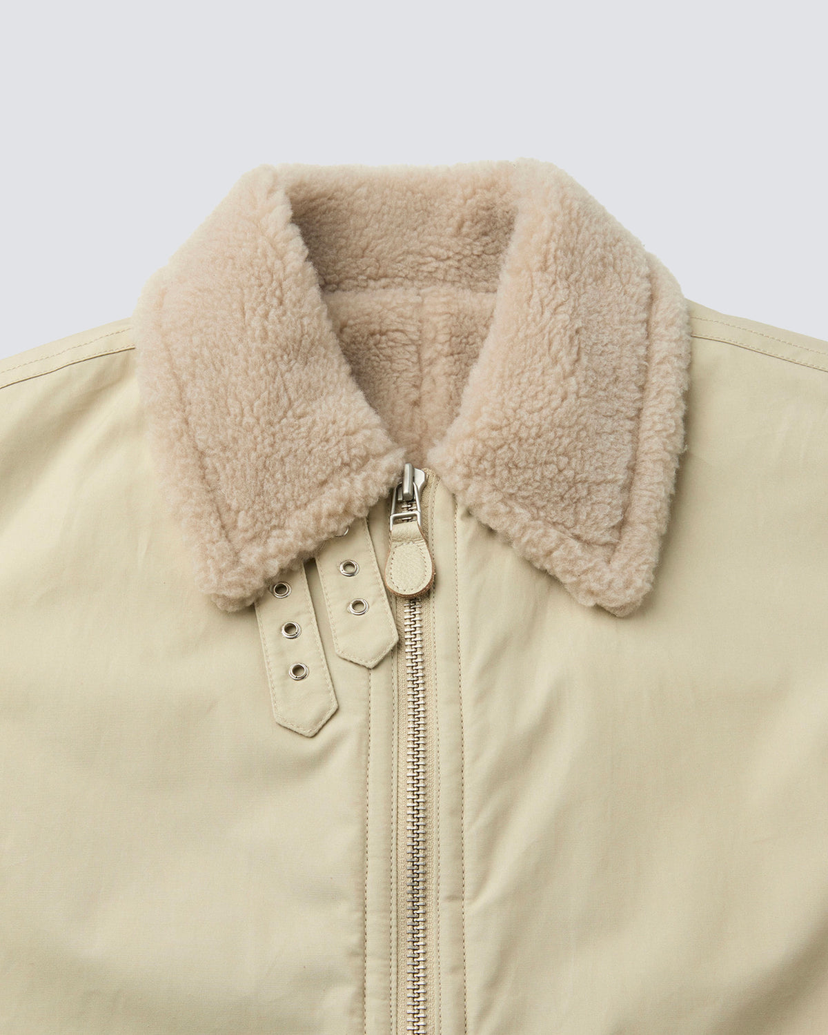Giacca Fur Lined Cotton B-3 Natural