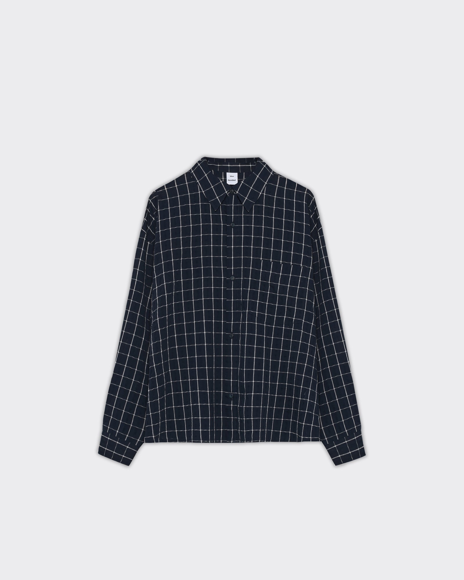 Camicia Maza Check Navy Blue