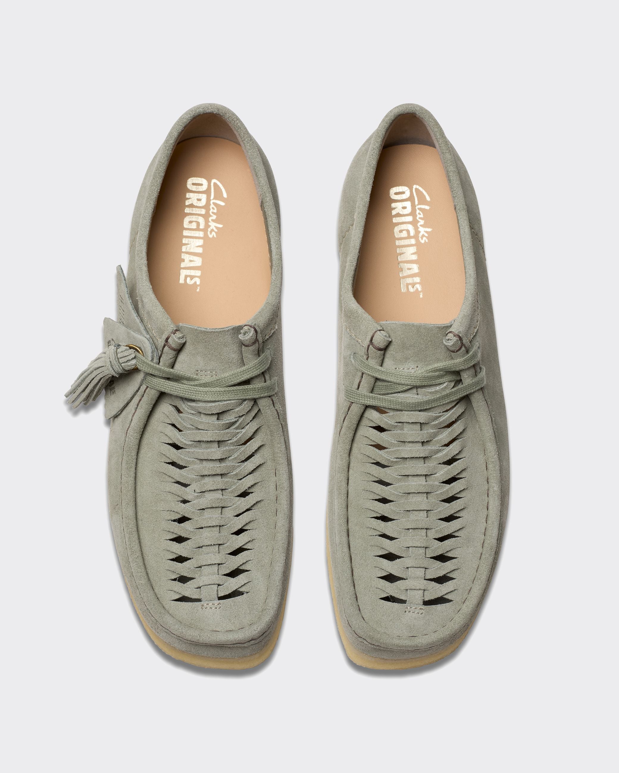 Sneakers Wallabee Weave Suede Sage