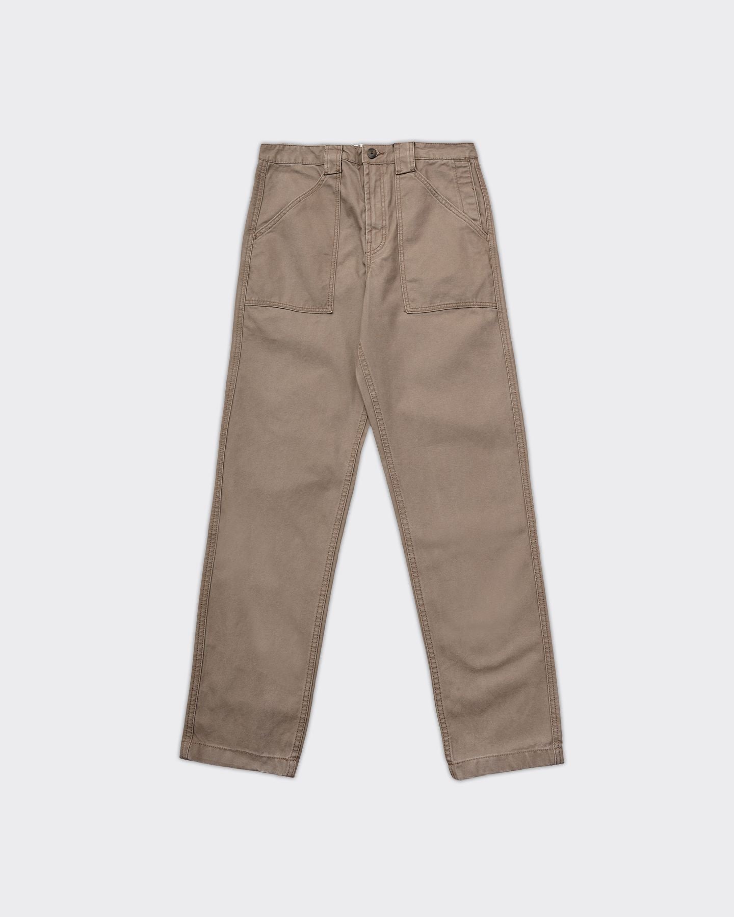 Pantalone Washed Canvas Fatigue Marrone