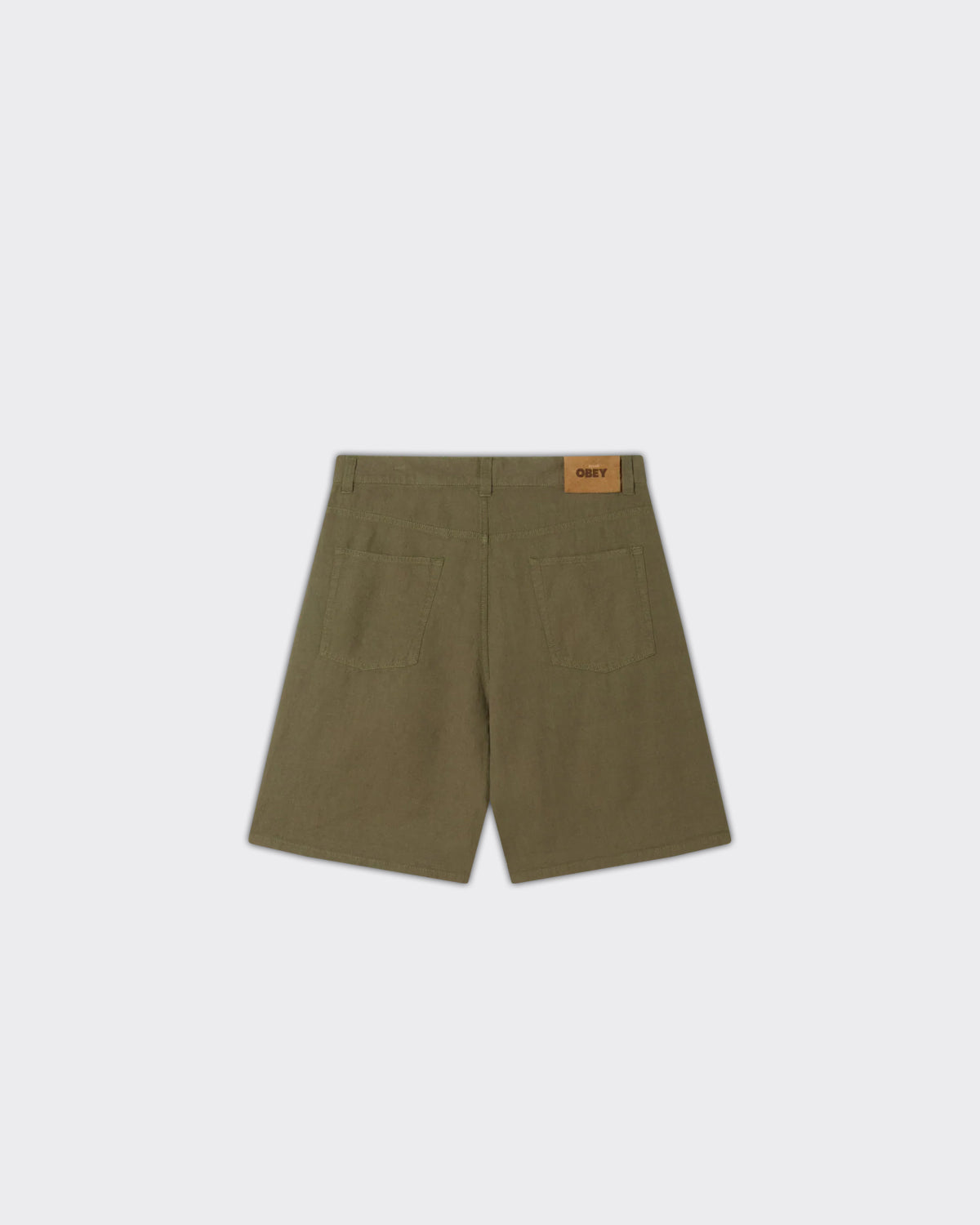 Shorts Baggy Linen Devine Smokey Olive