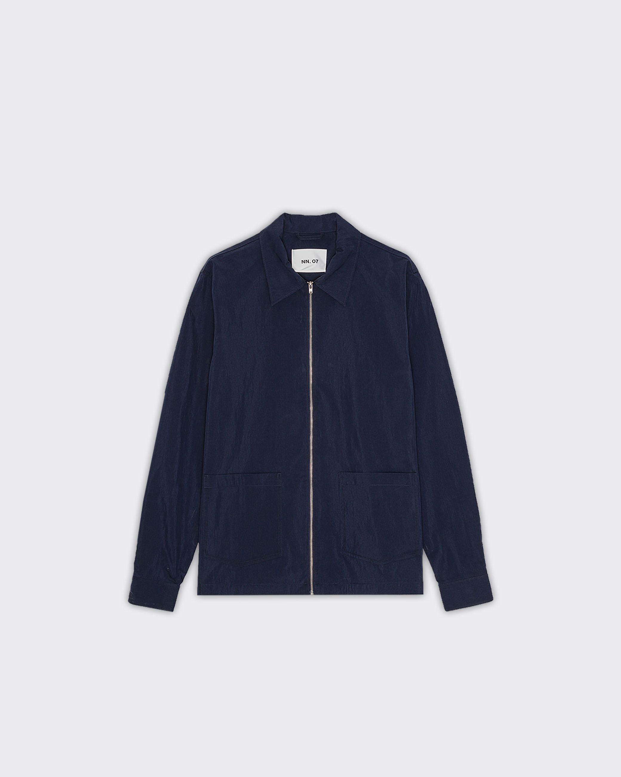 Virgil Zip Navy Blue Shirt