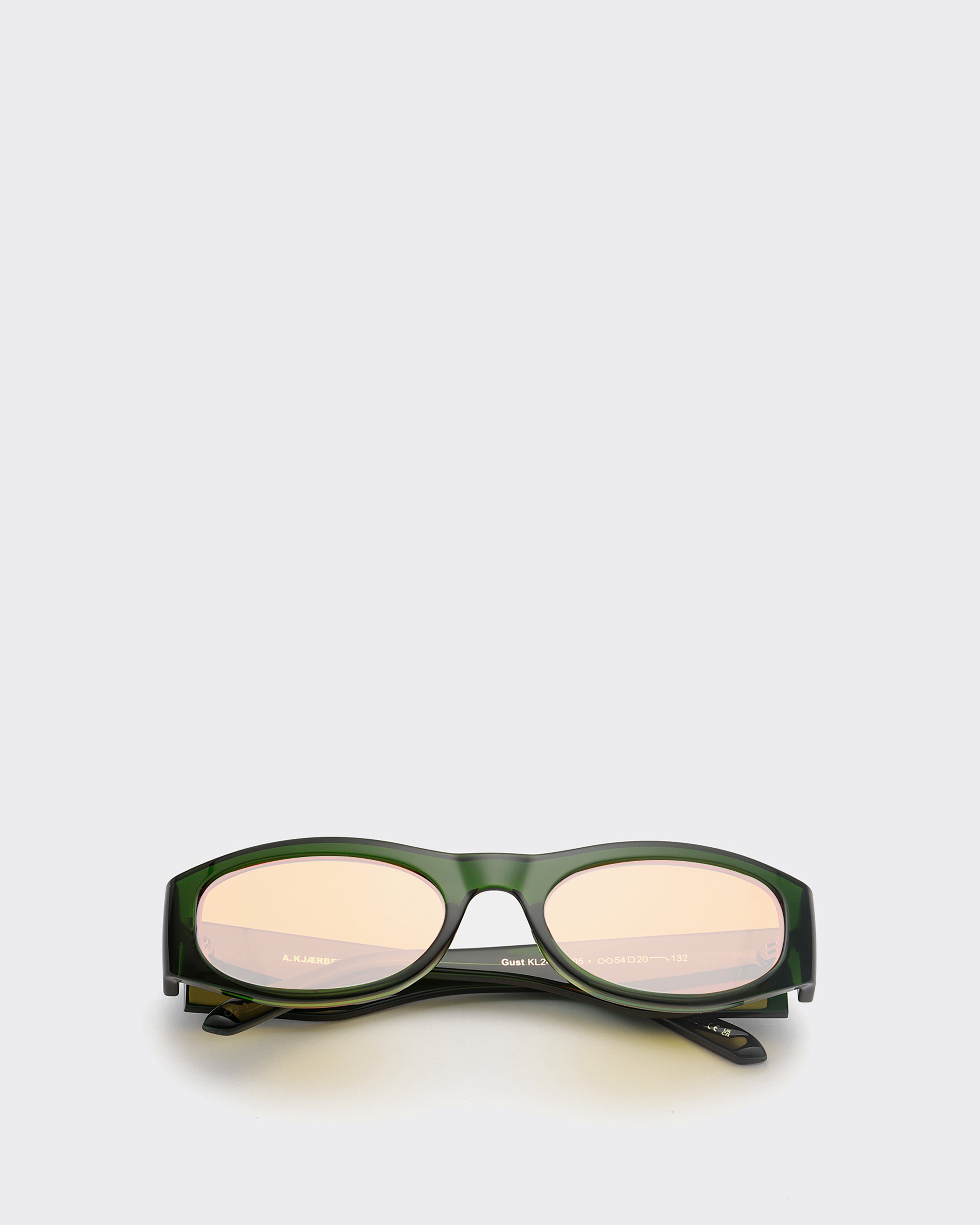 Gust Dark Green Transparent Sunglasses