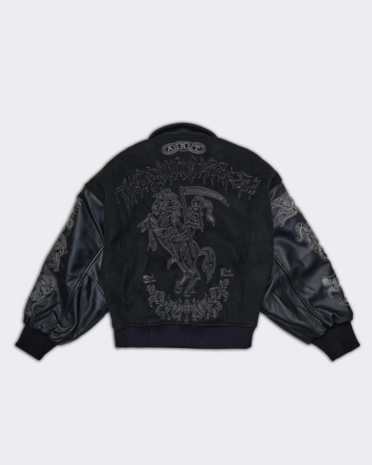 Varsity Angel of Death Jacket Black