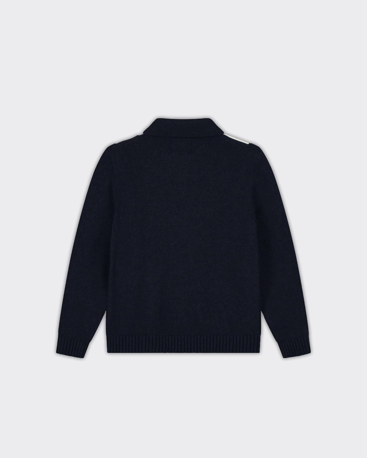 Cardigan Knit Blu/Bianco