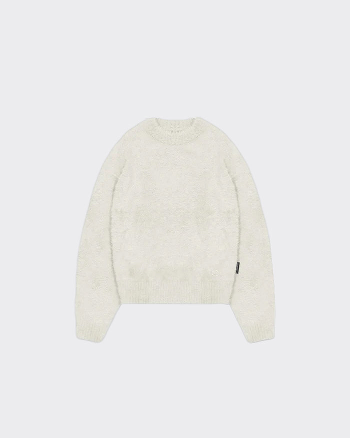 Maglione ESSENTIAL FURRY KNIT Crema