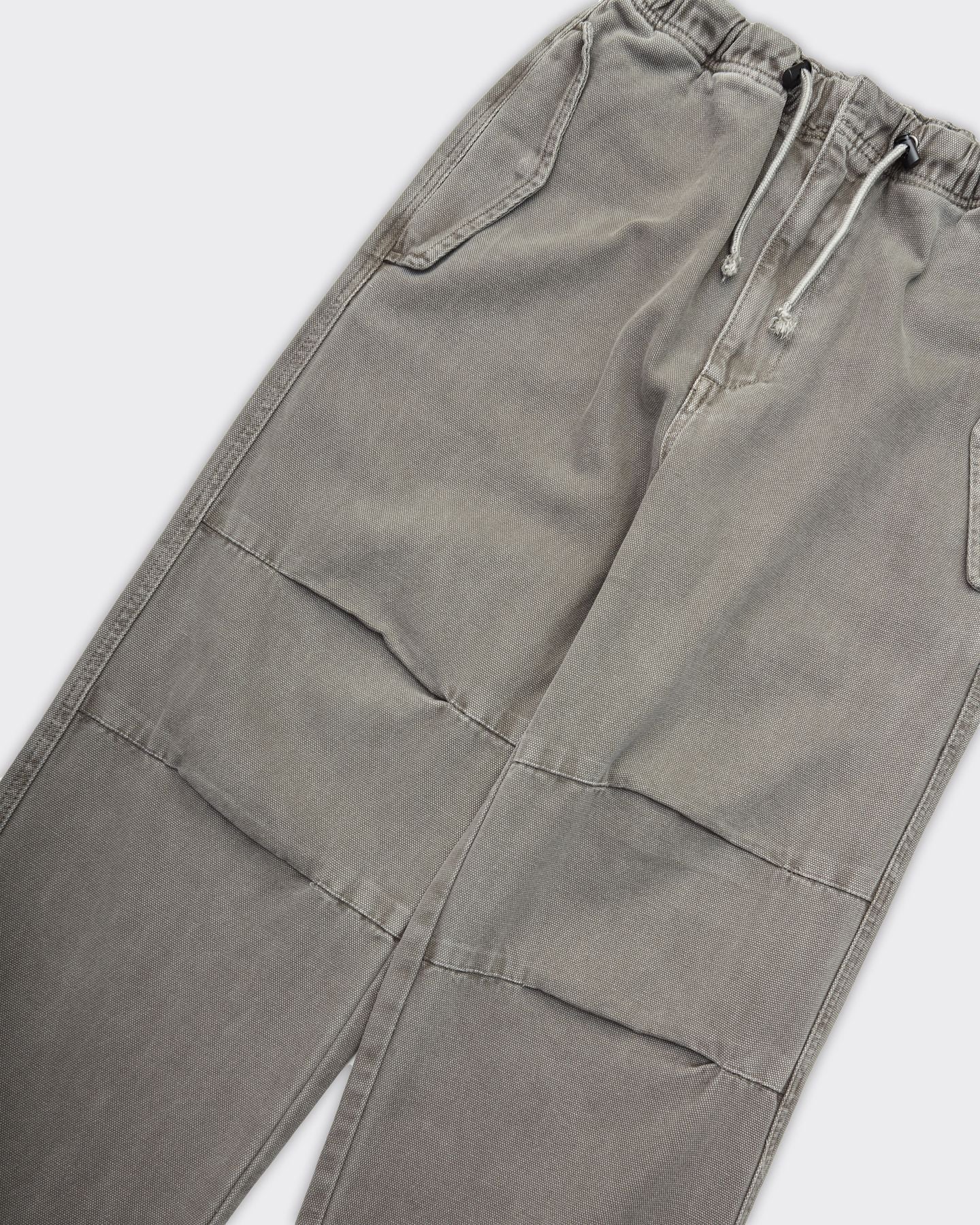 Anthracite work parachute trousers