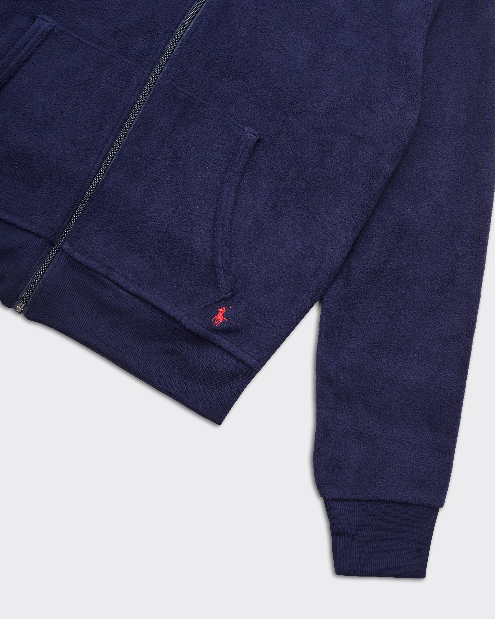 Felpa MOCK Zip Blu Navy