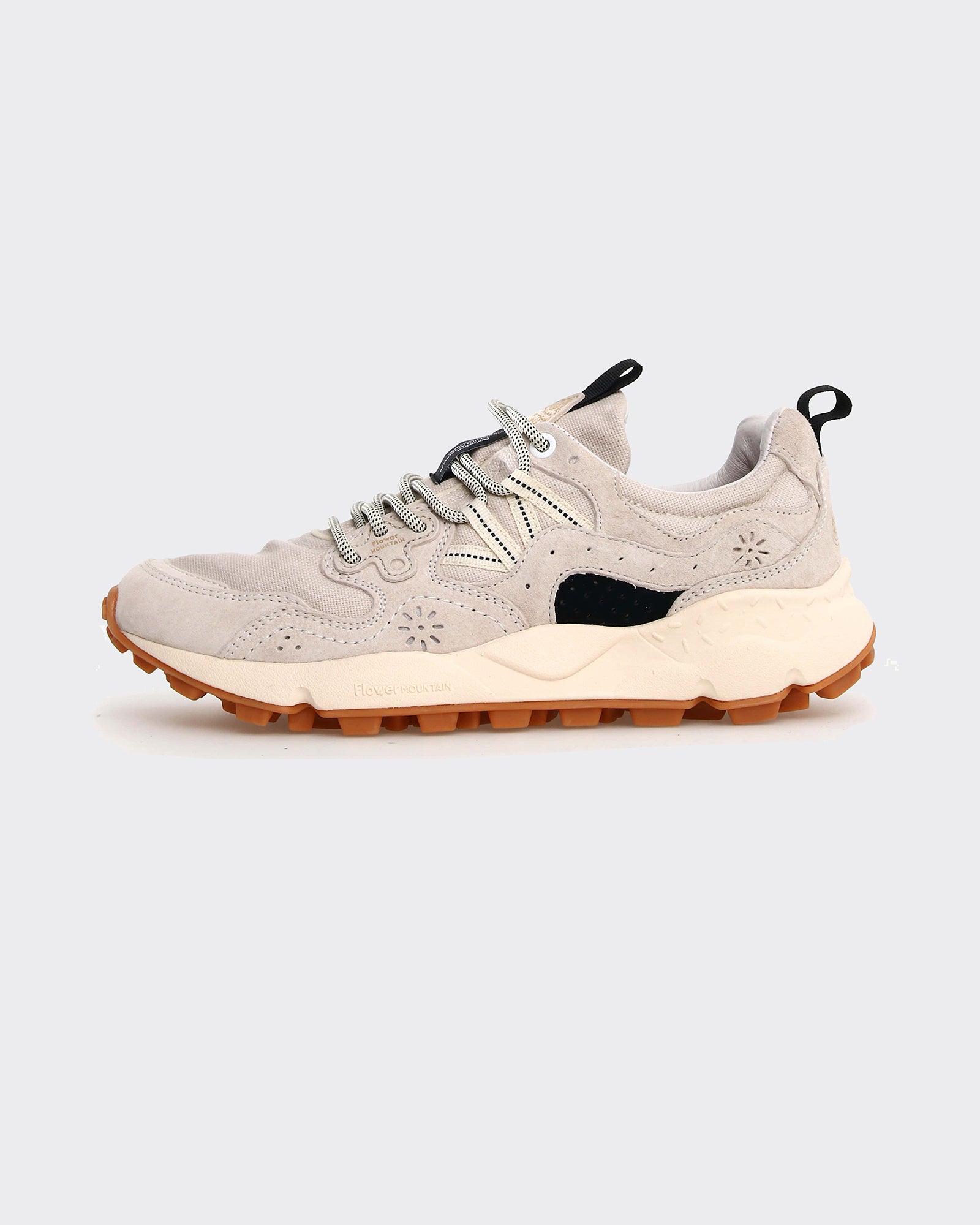 Sneakers Yamano 3 Suede-Cotton Cloth Beige