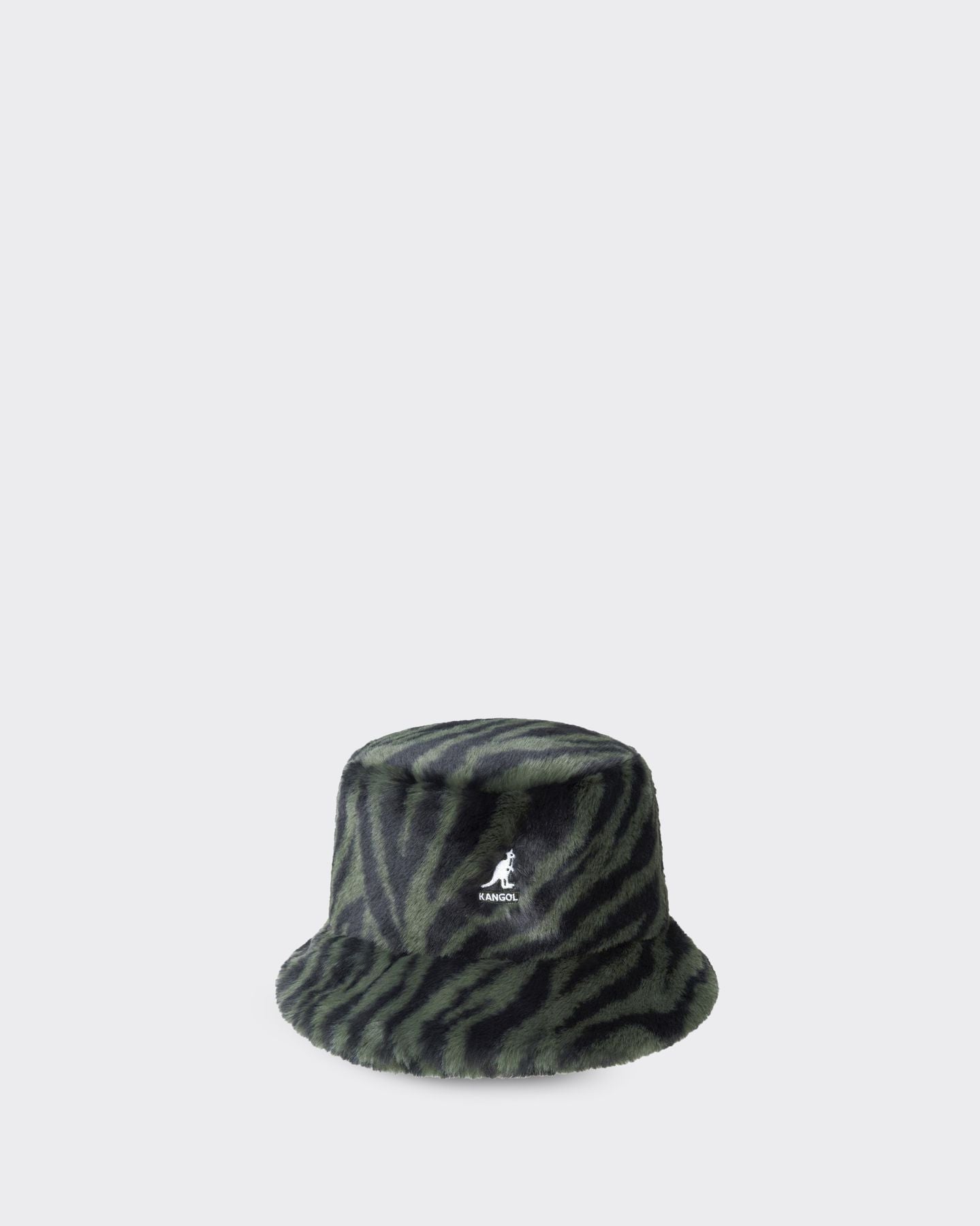 Cappello FAUX FUR BUCKET OLIVE ZEBRA