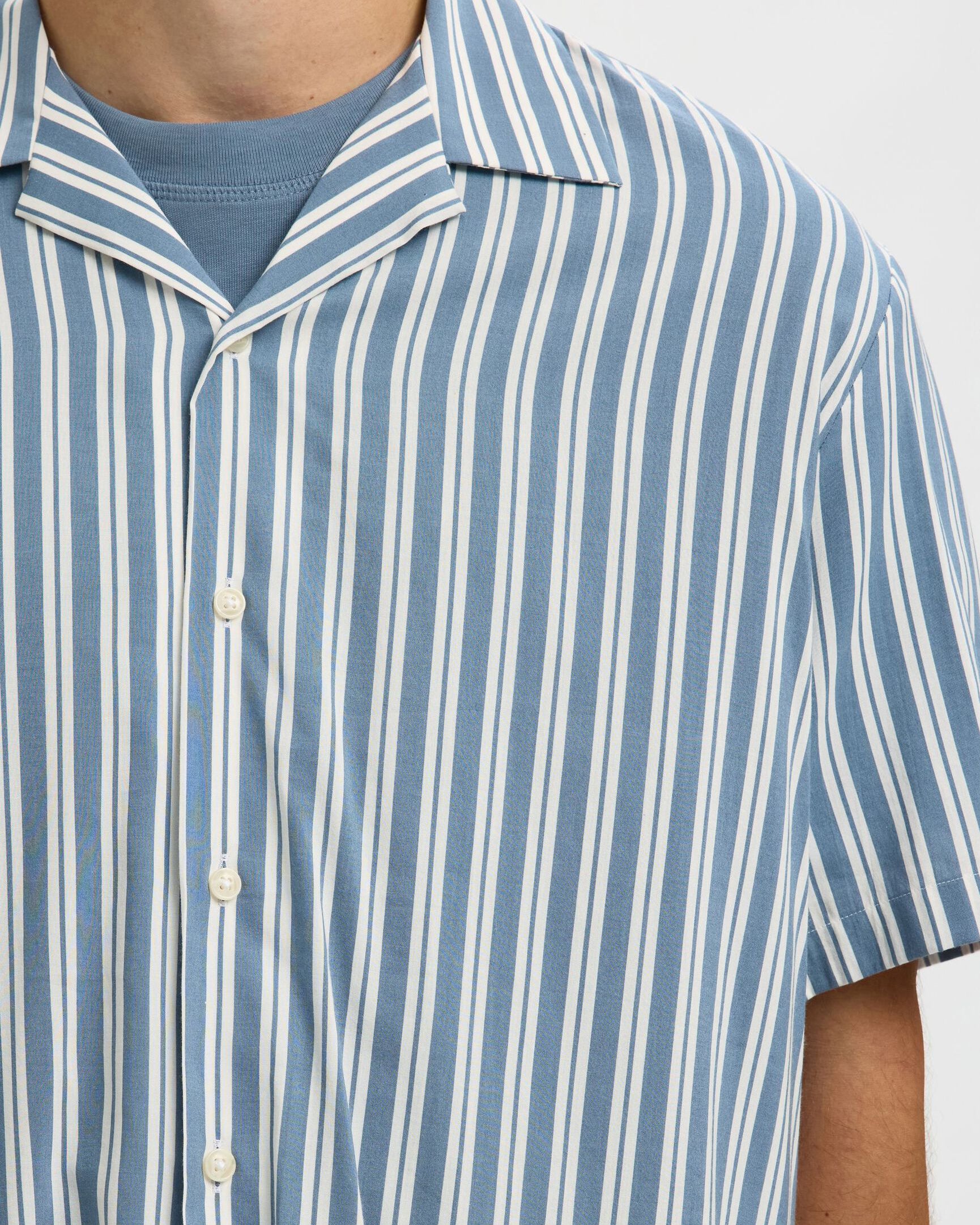 Camicia Ss Relax Air MIx Blue Mirage