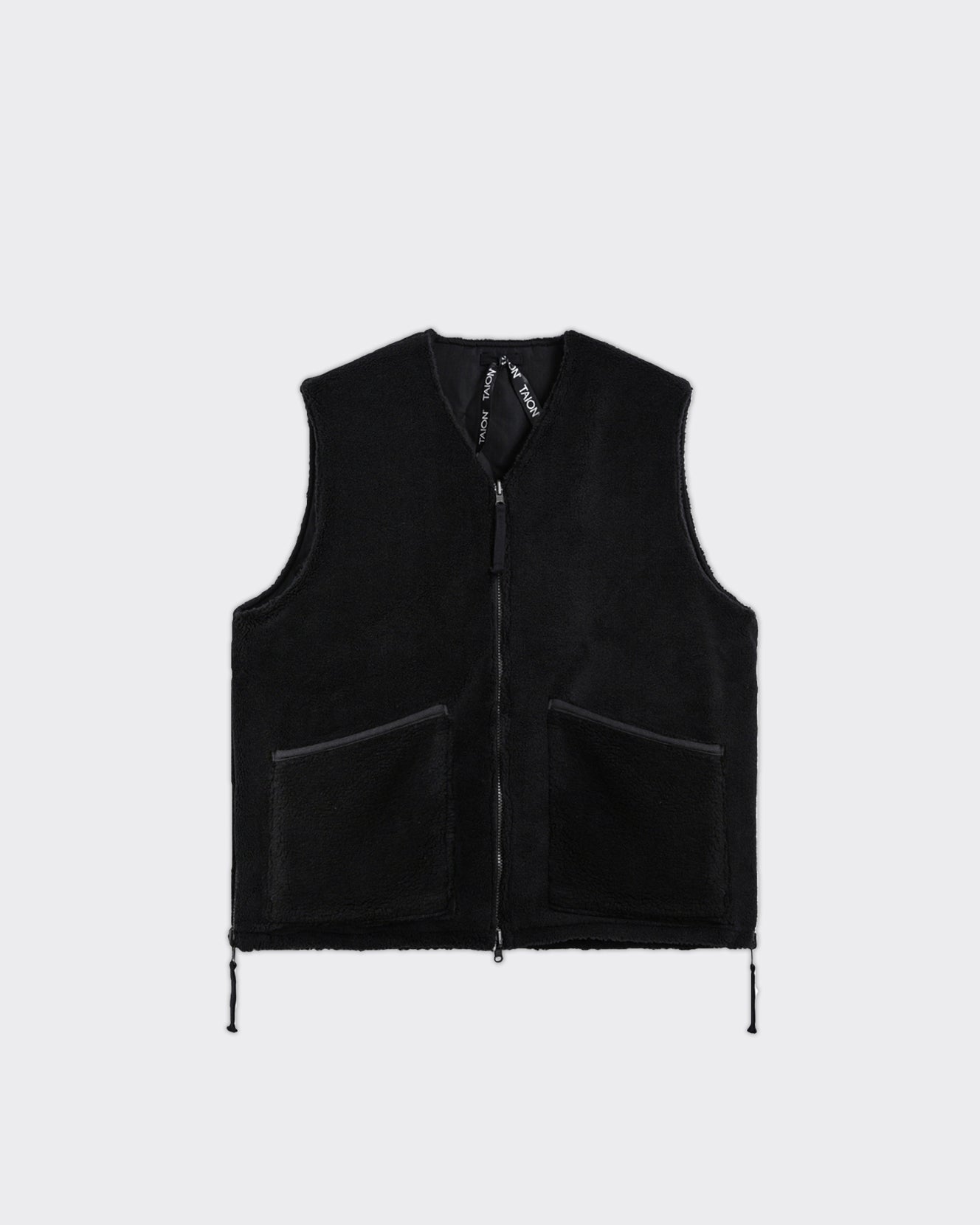 Vest V-Neck Military Reversible Nero