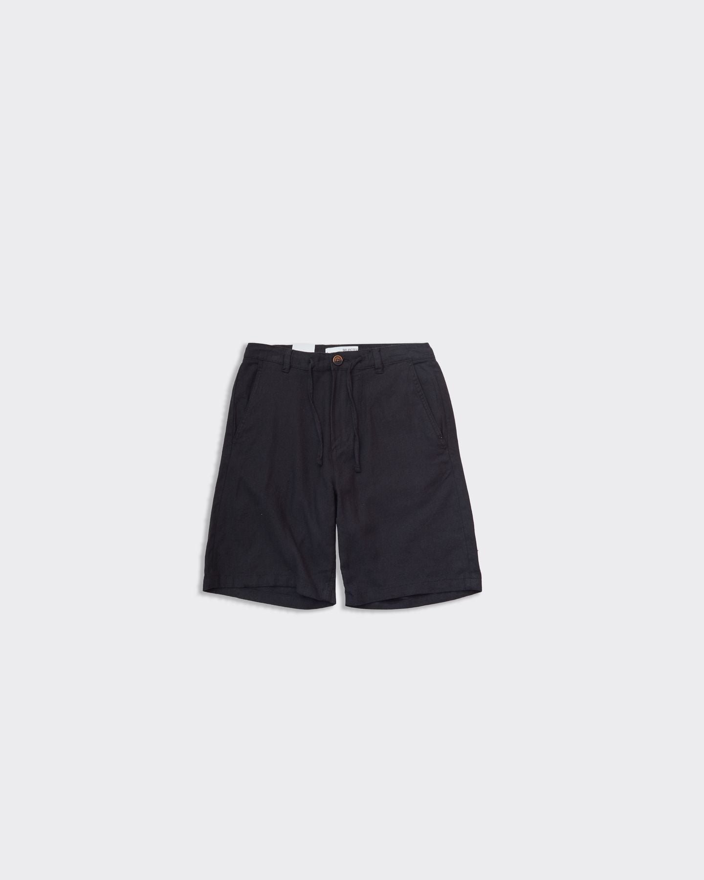 Linen Brody Bermuda Shorts Black