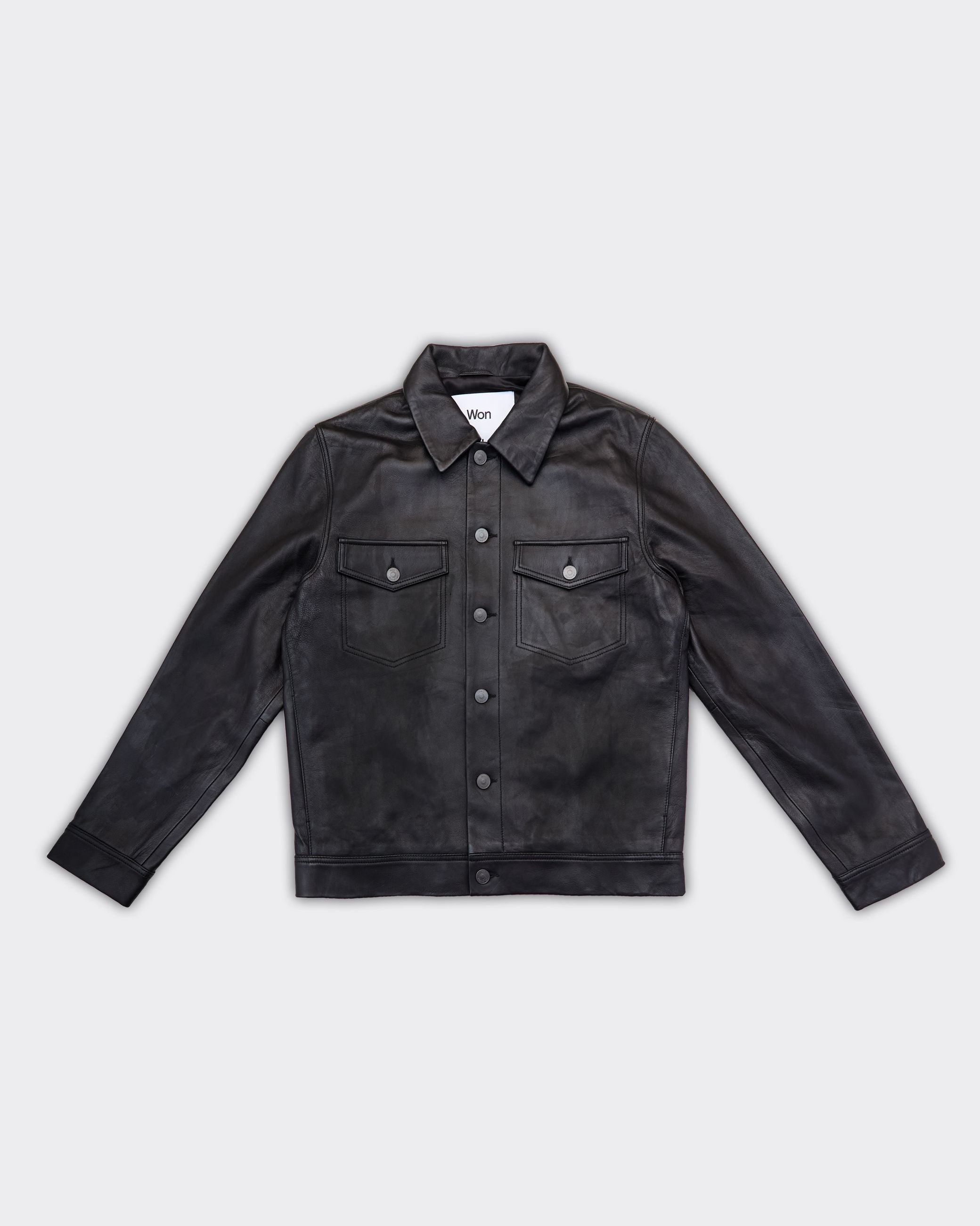 Clayton Leather Jacket Black