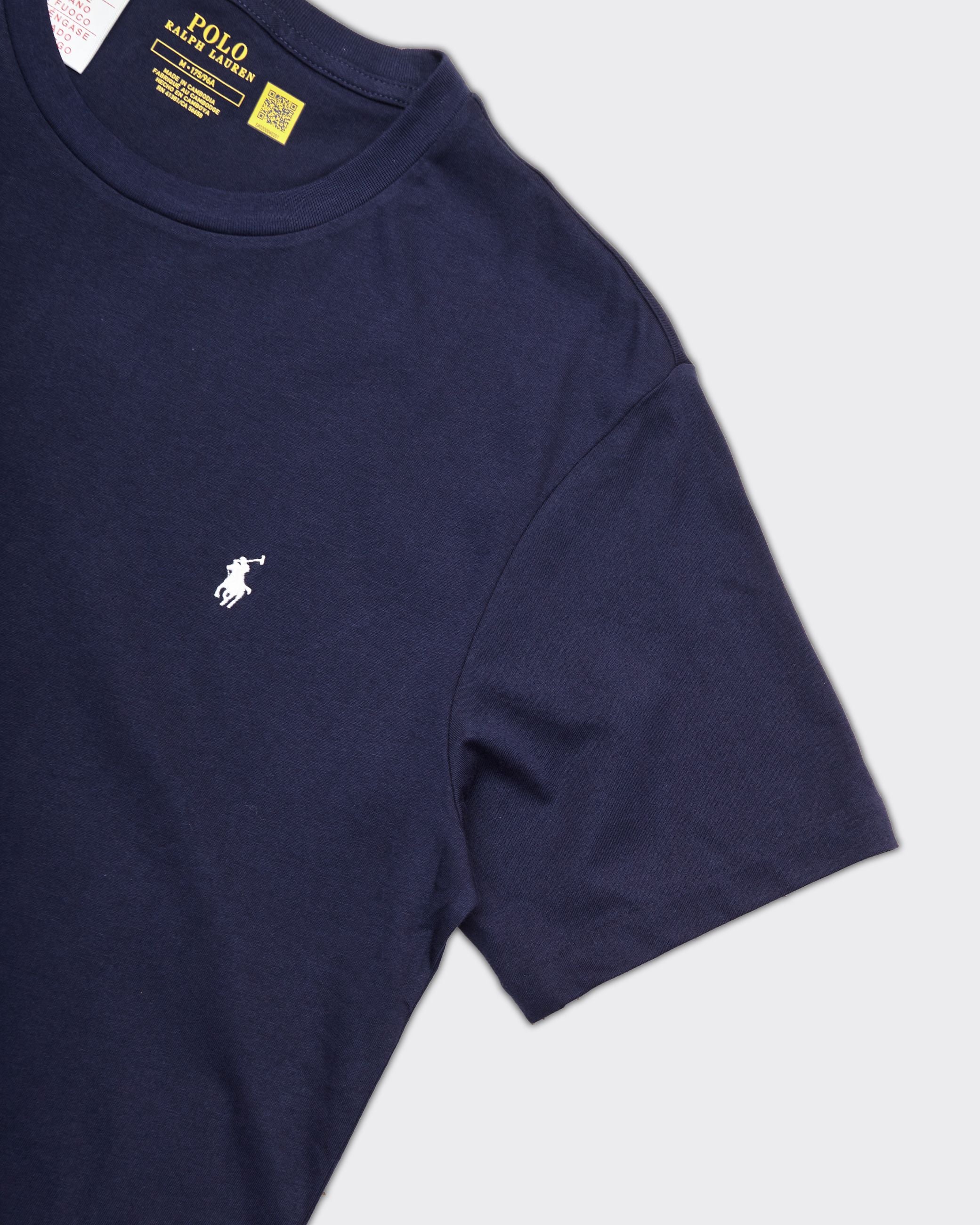 T-Shirt CREW Logo Blu Navy