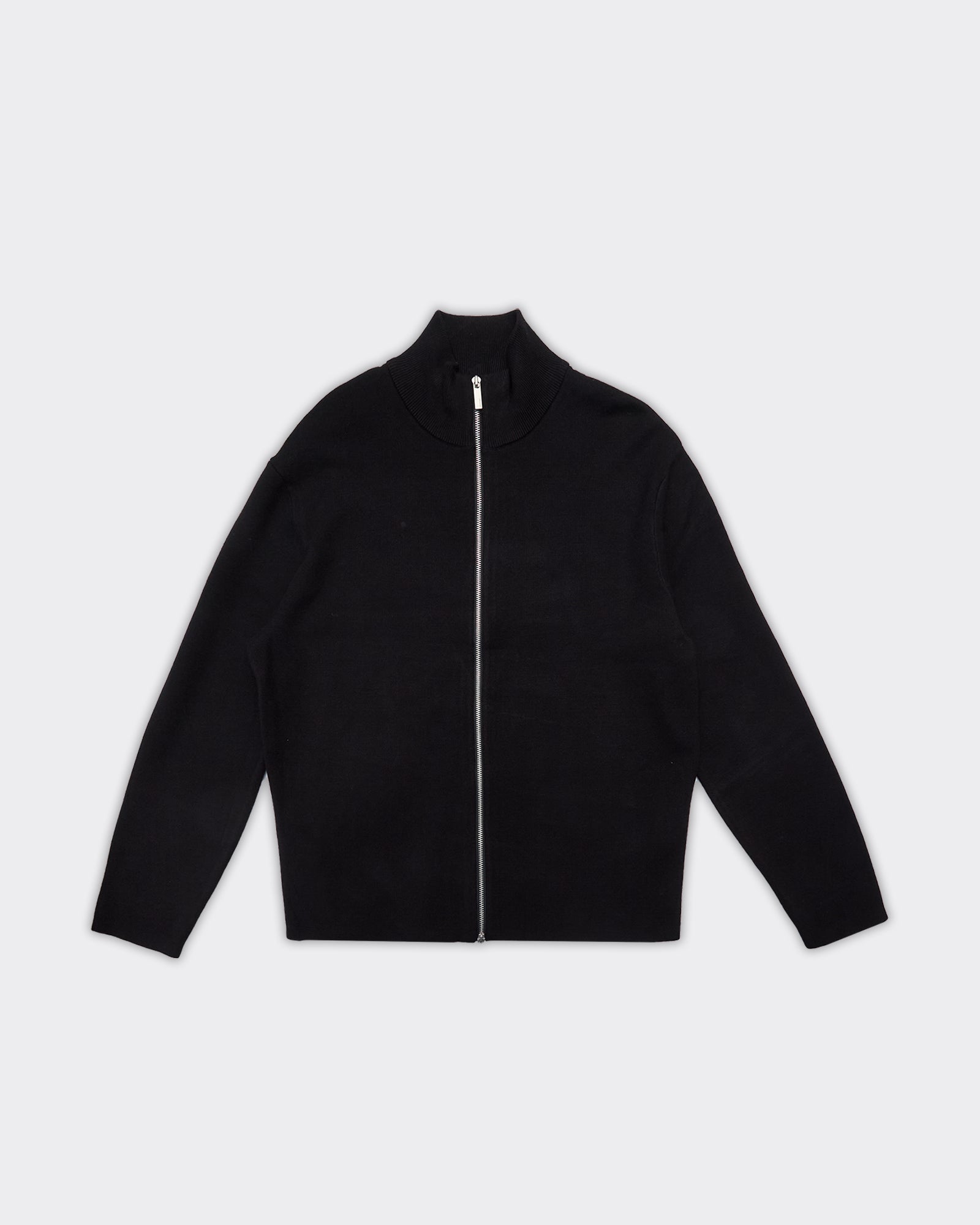 Cardigan Teller Relaxed Zip Nero