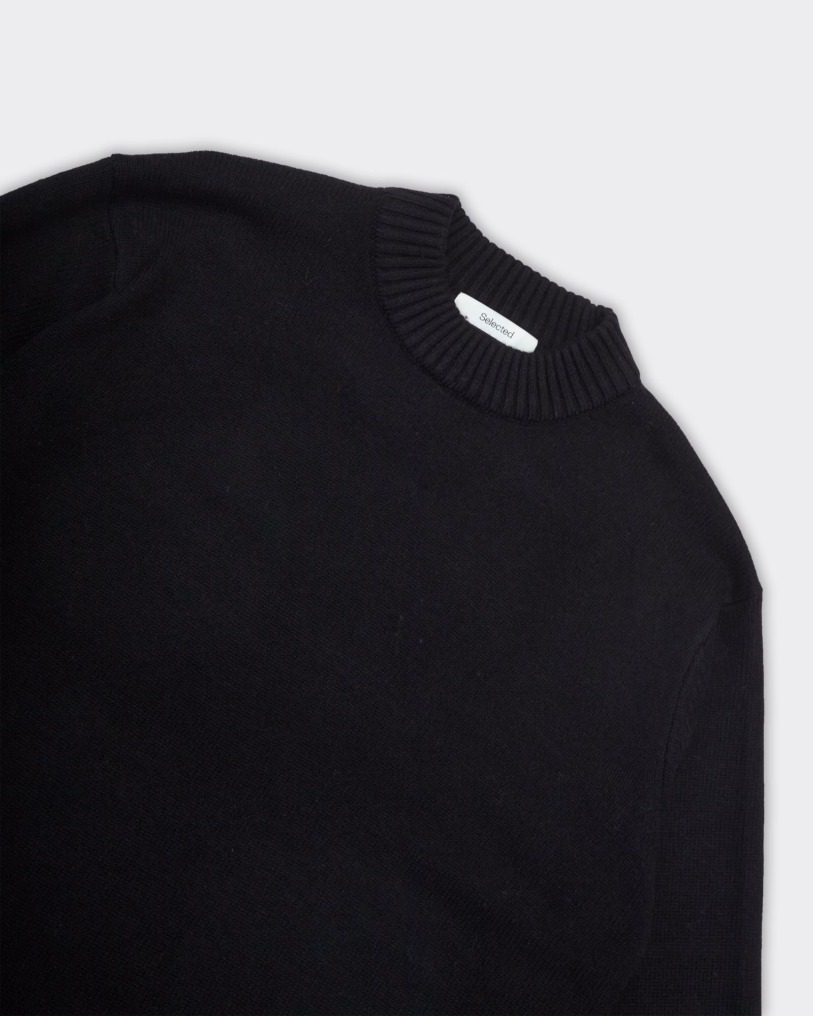 Crewneck Knit Calle Relaxed Cashmere Blend Nero