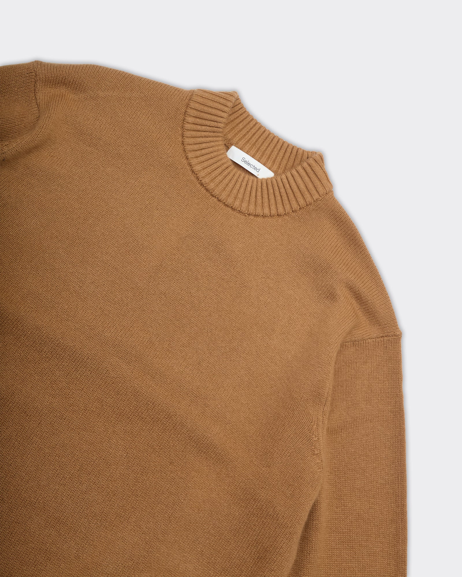 Crewneck Knit Calle Relaxed Cashmere Blend Chipmunk
