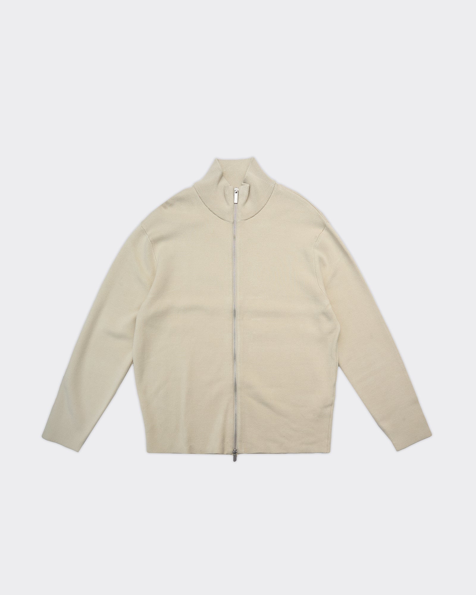 Cardigan Teller Relaxed Zip Oatmeal