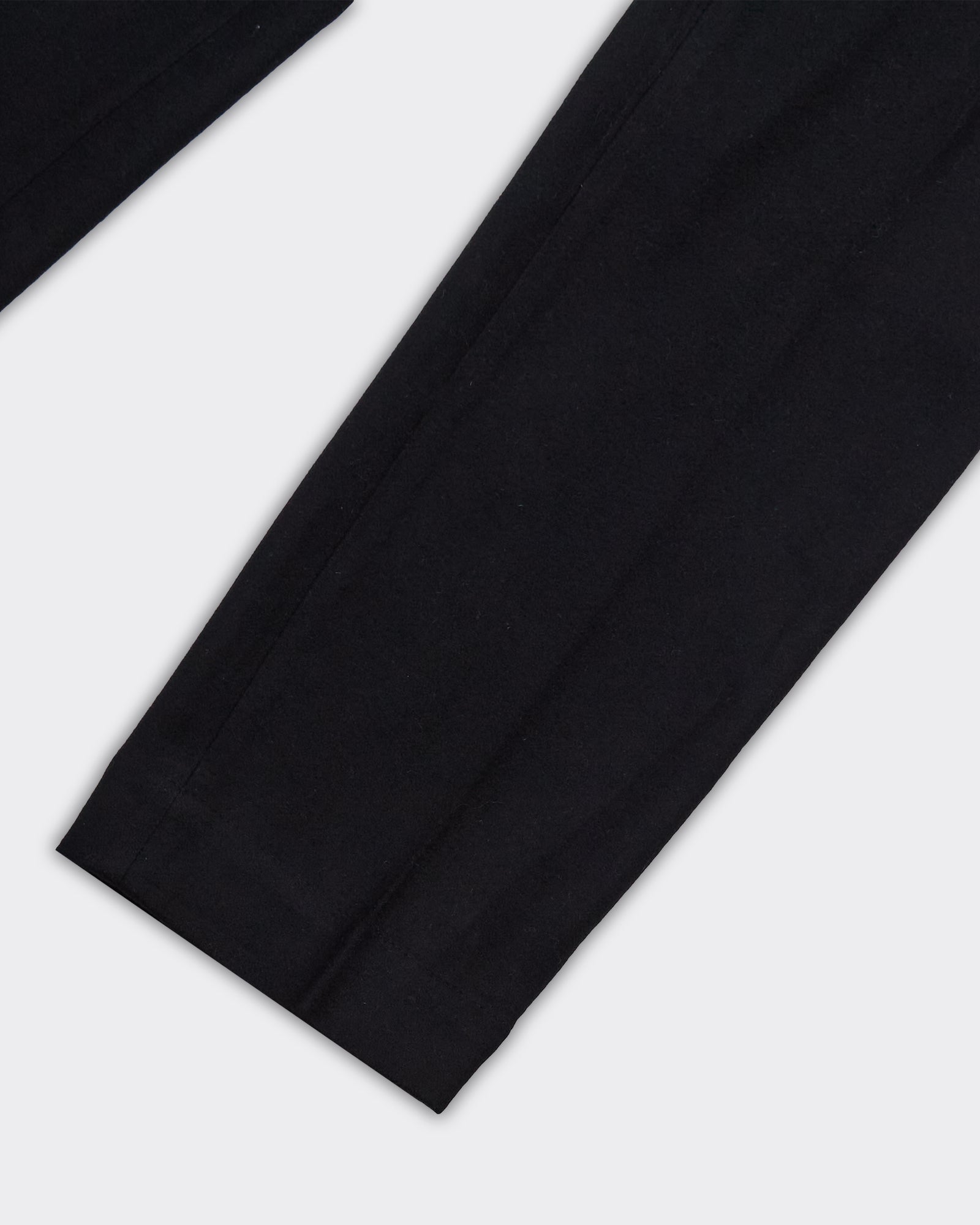Pantalone Straight Terry Wool Blend Nero