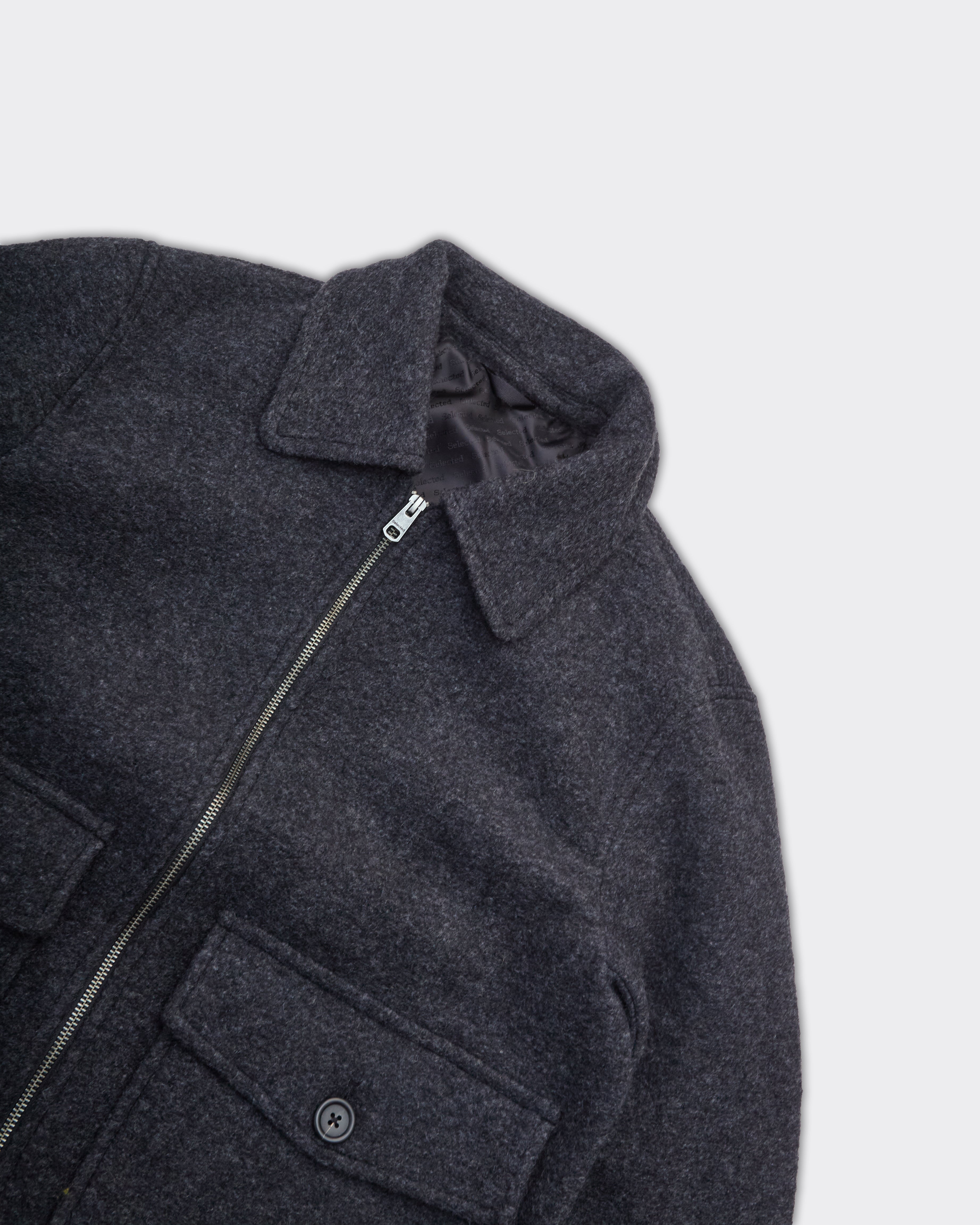 Giacca Jakob Wool Blend Grey Melange