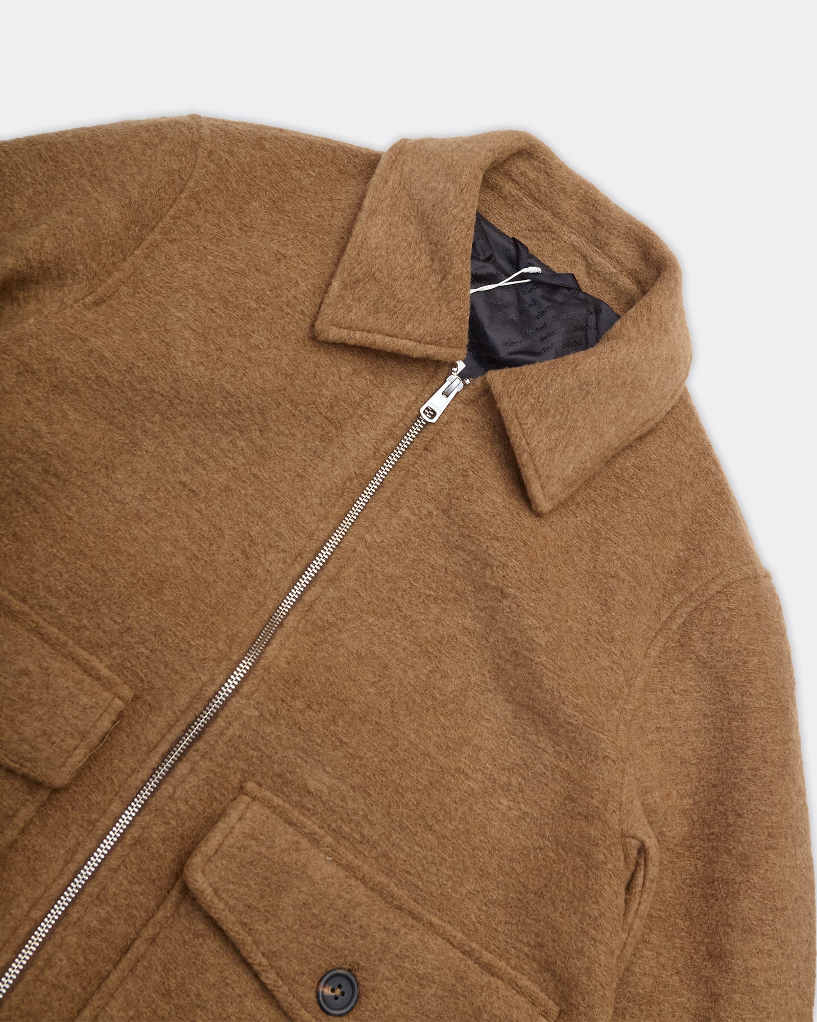 Giacca Jakob Wool Blend Chipmunk