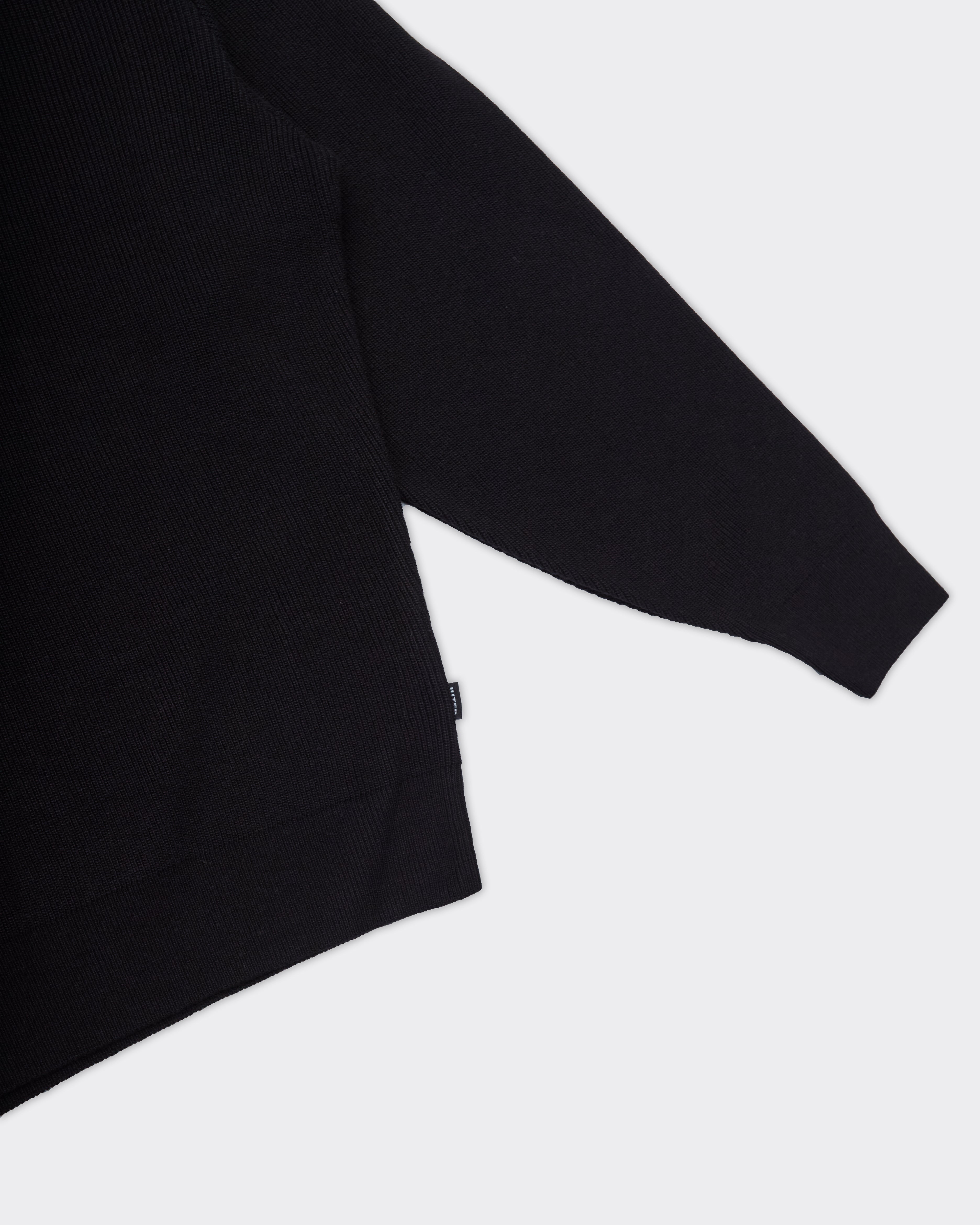 Polo Knit Floral Nera